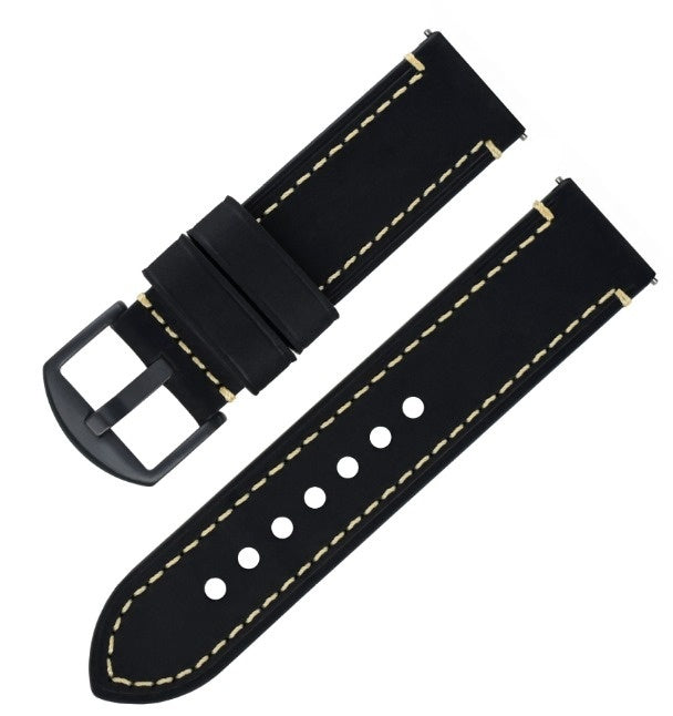 Bracelet cuir genuina Withings ScanWatch 2 - 38mm (noir)
