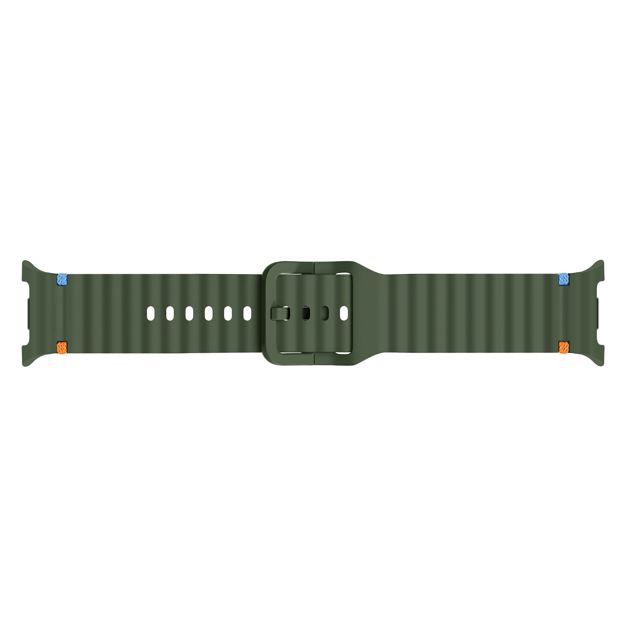 Bracelet silicone Wave Samsung Galaxy Watch 8 - 40mm (vert militaire)