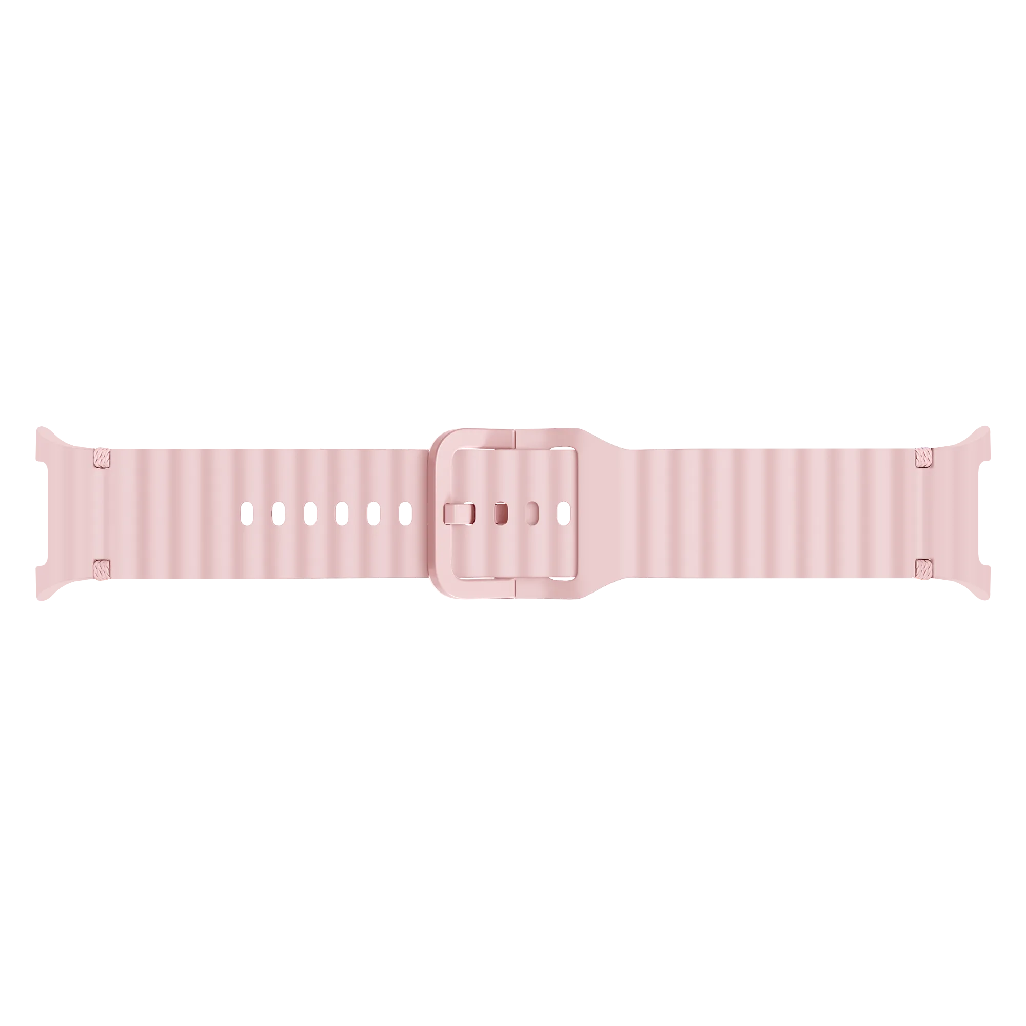 Bracelet silicone ondulé Samsung Galaxy Watch 9 - 44mm (rose)