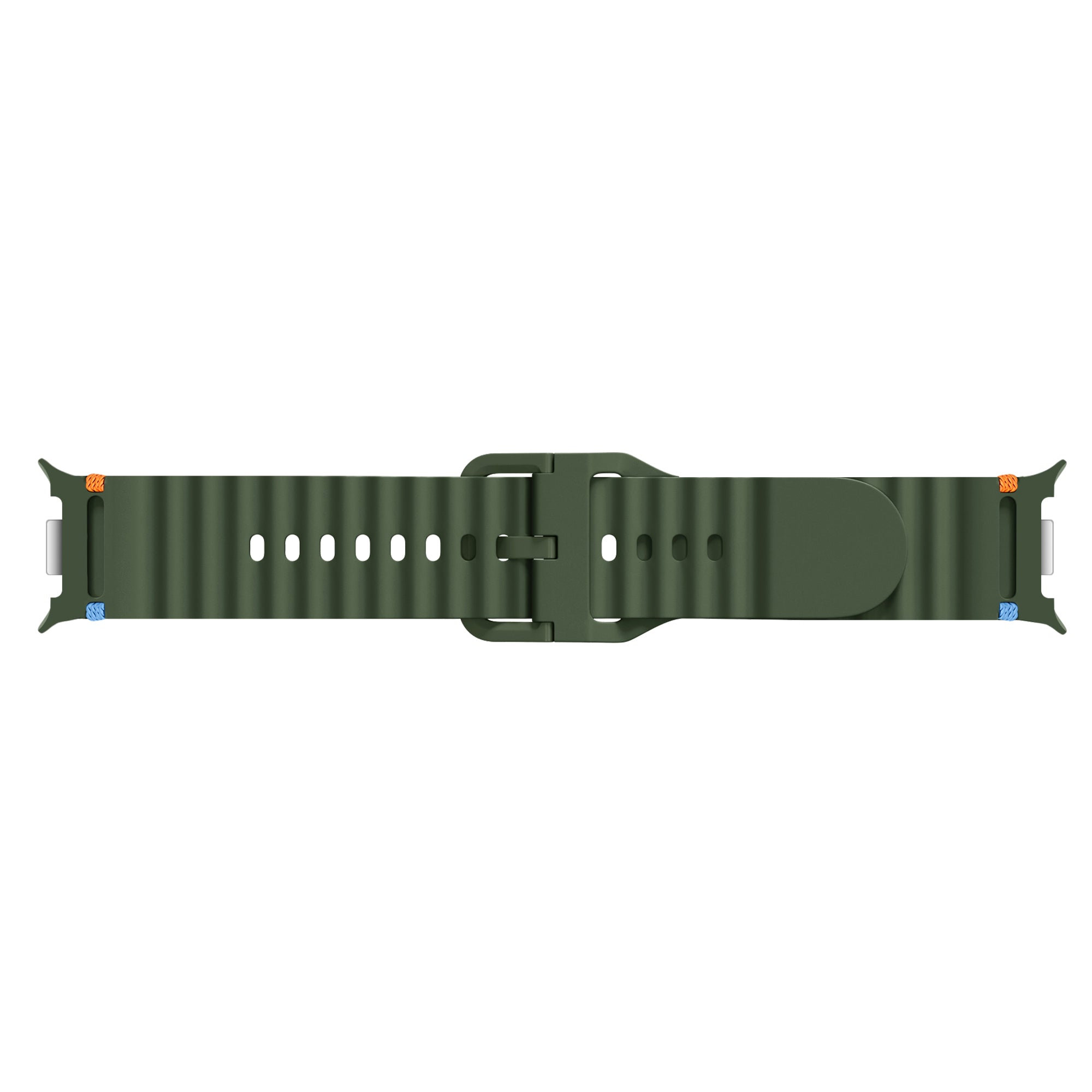 Bracelet silicone Wave Samsung Galaxy Watch 8 - 40mm (vert militaire)