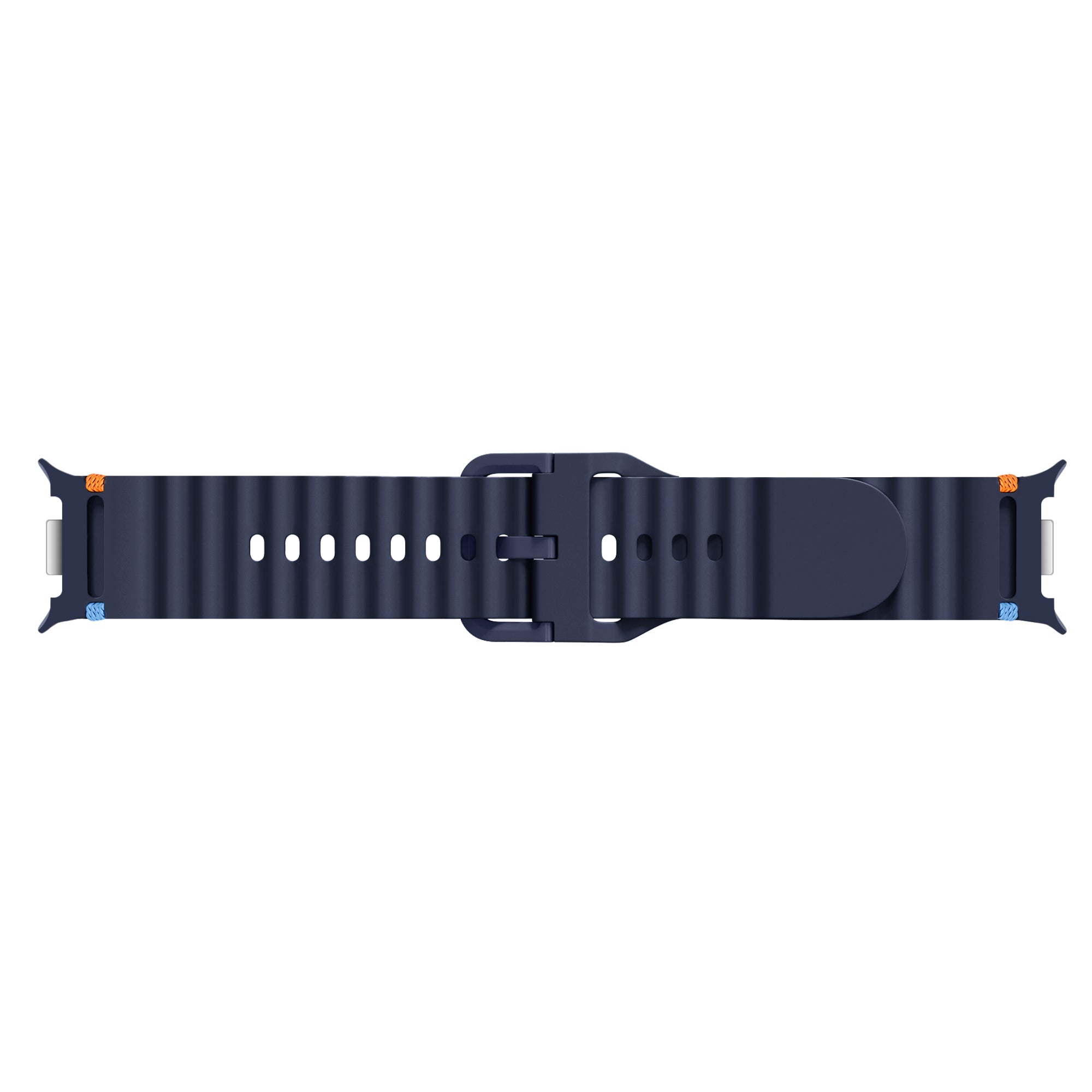 Samsung Galaxy Watch 9 - 40mm Wave Silicone Strap (Dark Blue)