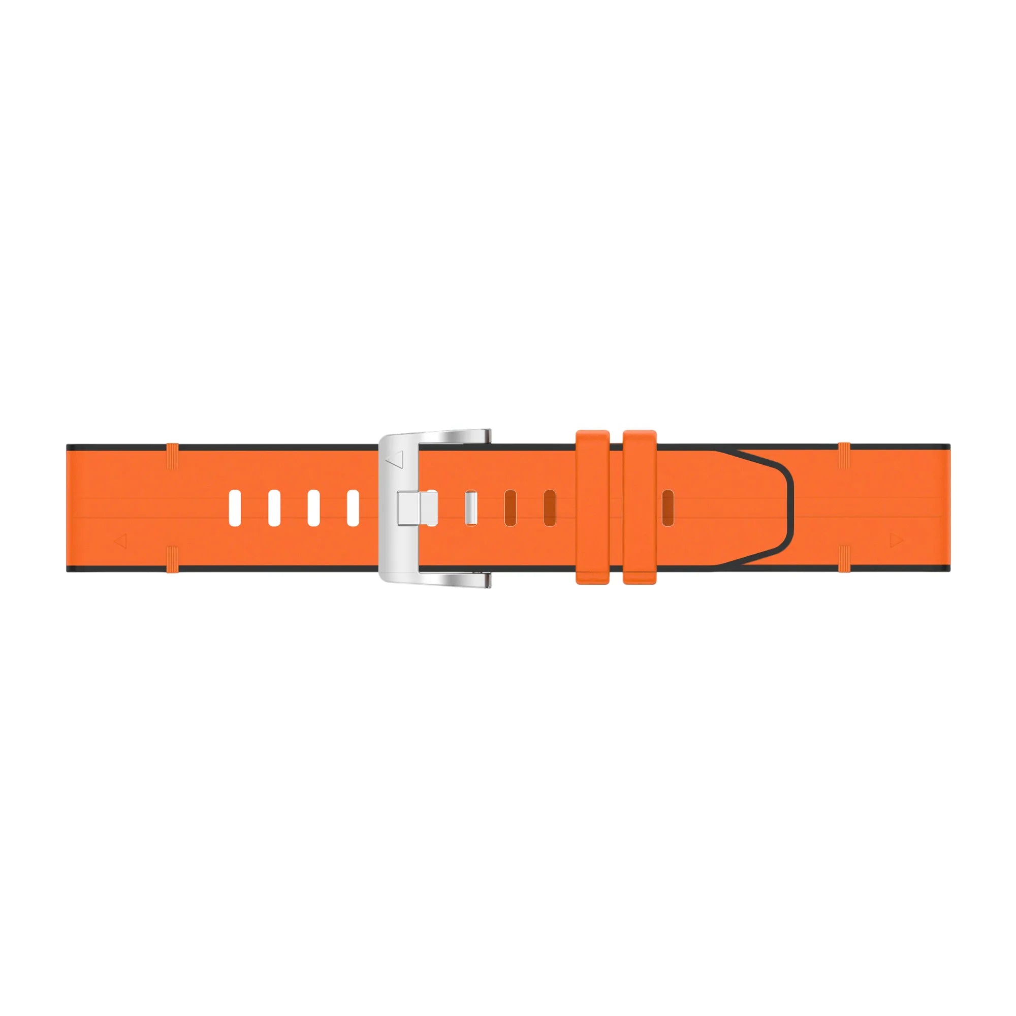 Bracelet cuir hybride Garmin Fenix 5x / 6x (orange)