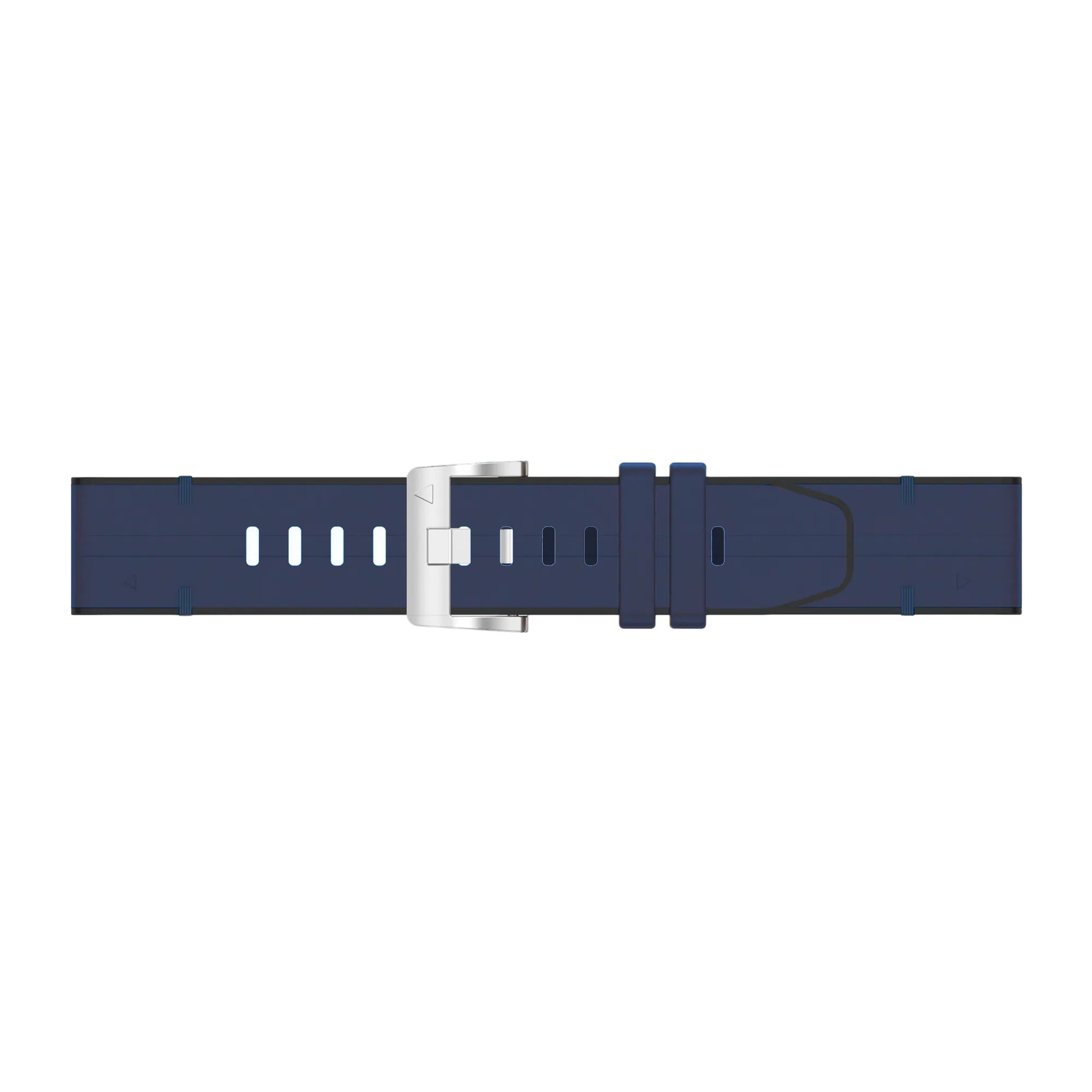 Bracelet cuir hybride Garmin Fenix 5x / 6x (bleu)