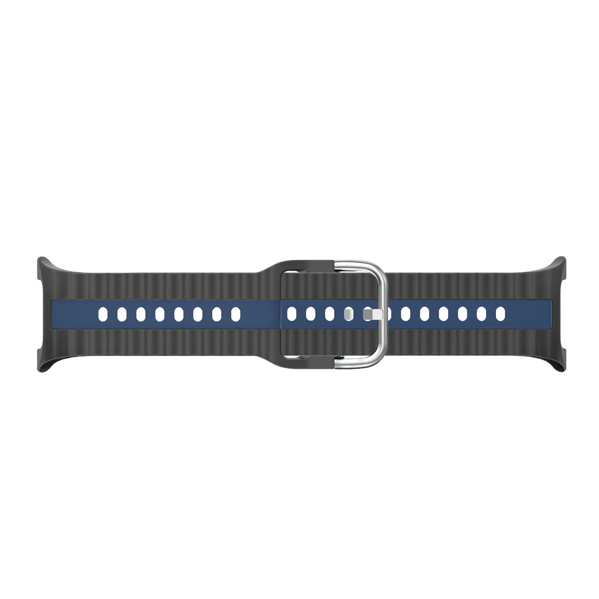 Bracelet sport double Samsung Galaxy Watch 9 - 44mm (gris foncé/bleu)