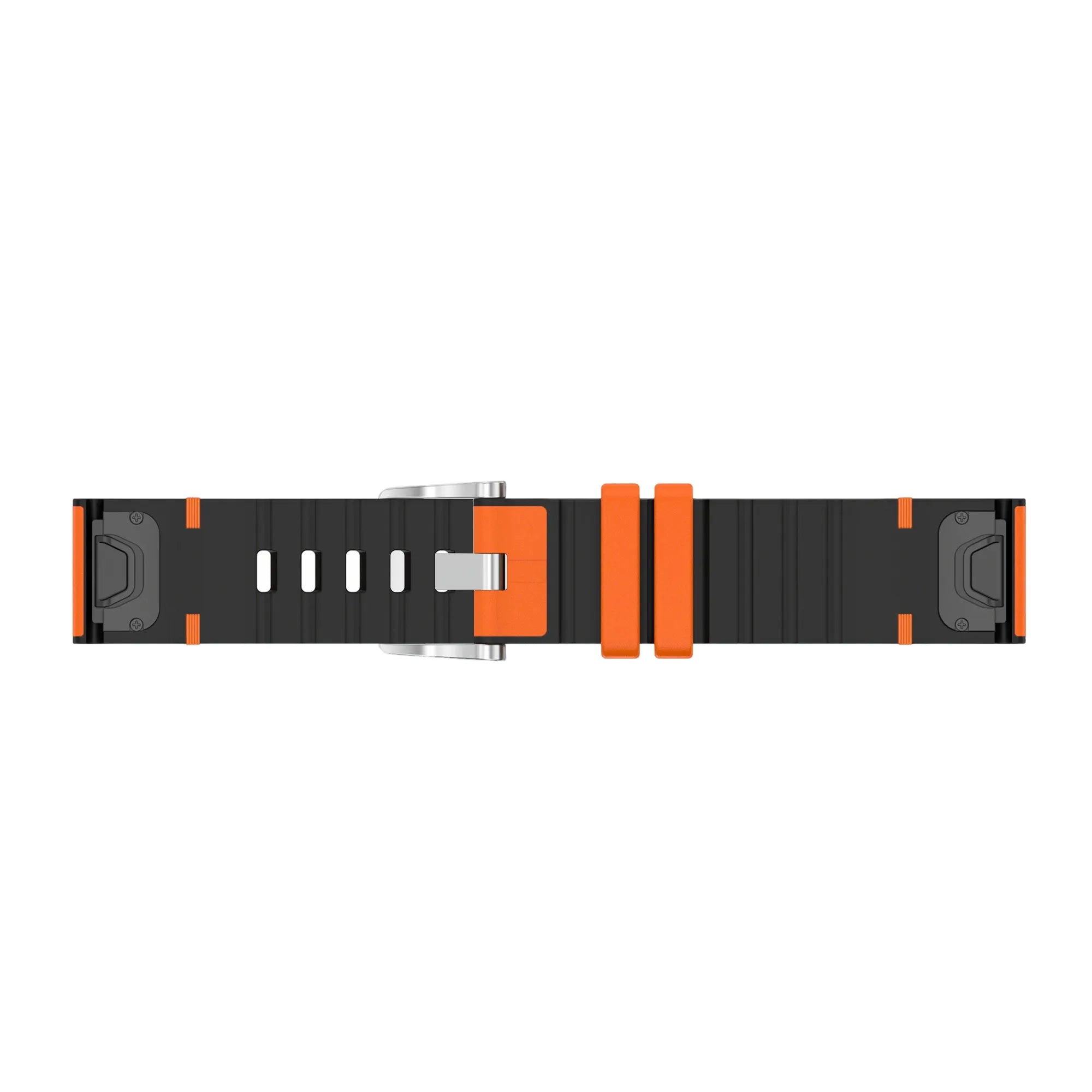 Bracelet cuir hybride Garmin Fenix 5x / 6x (orange)