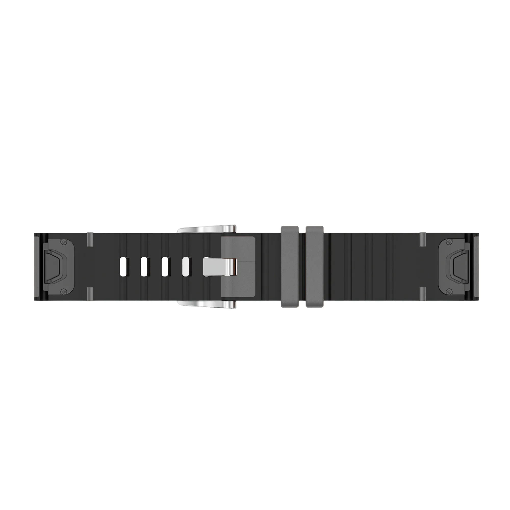 Bracelet cuir hybride Garmin Fenix 5x / 6x (gris)