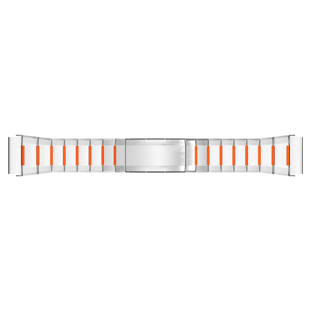 Bracelet acier hybride 'One Push' Oppo Watch X3 (titane/orange)