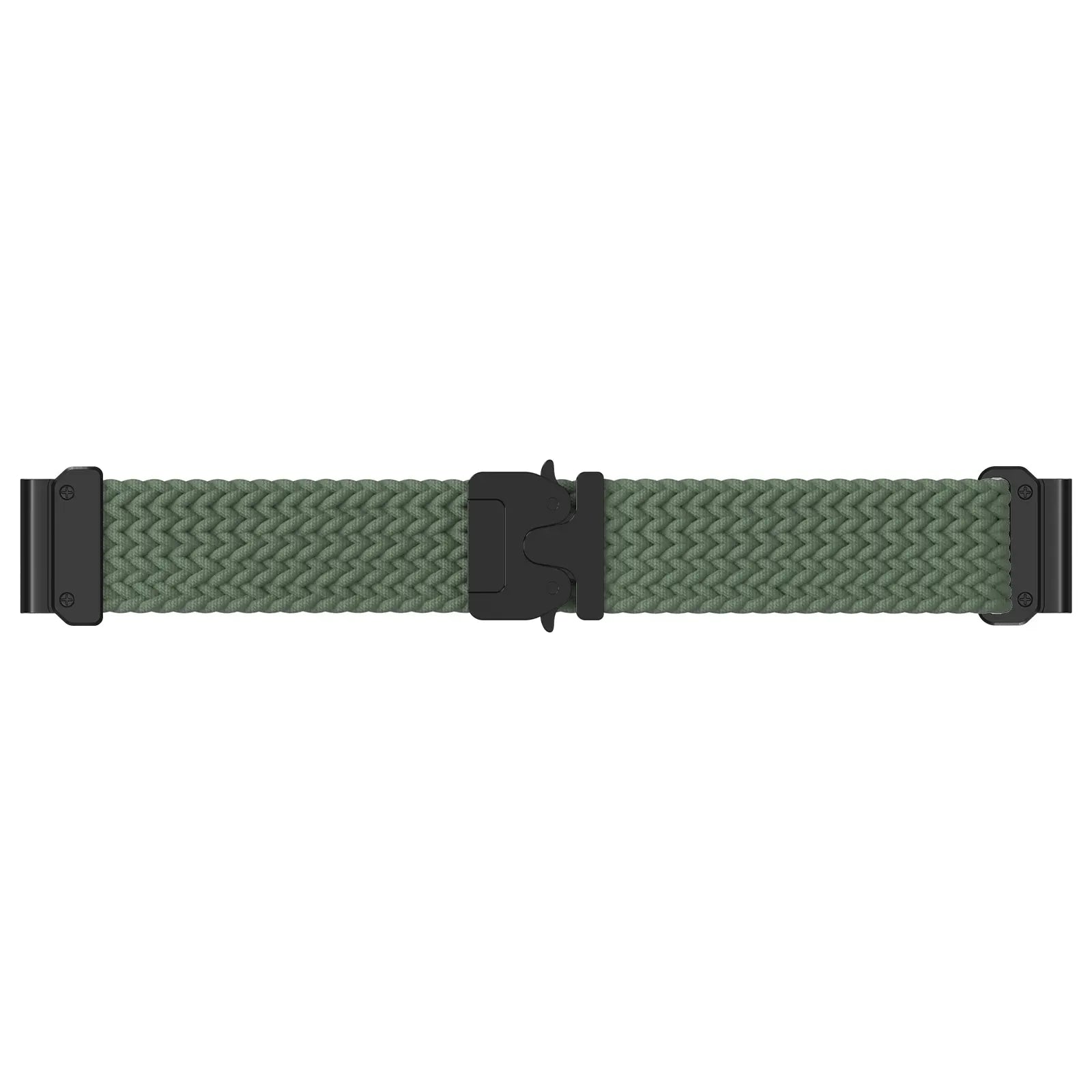 Bracelet tressé boucle en P Garmin Tactix 8 - 47mm (vert avec noir)