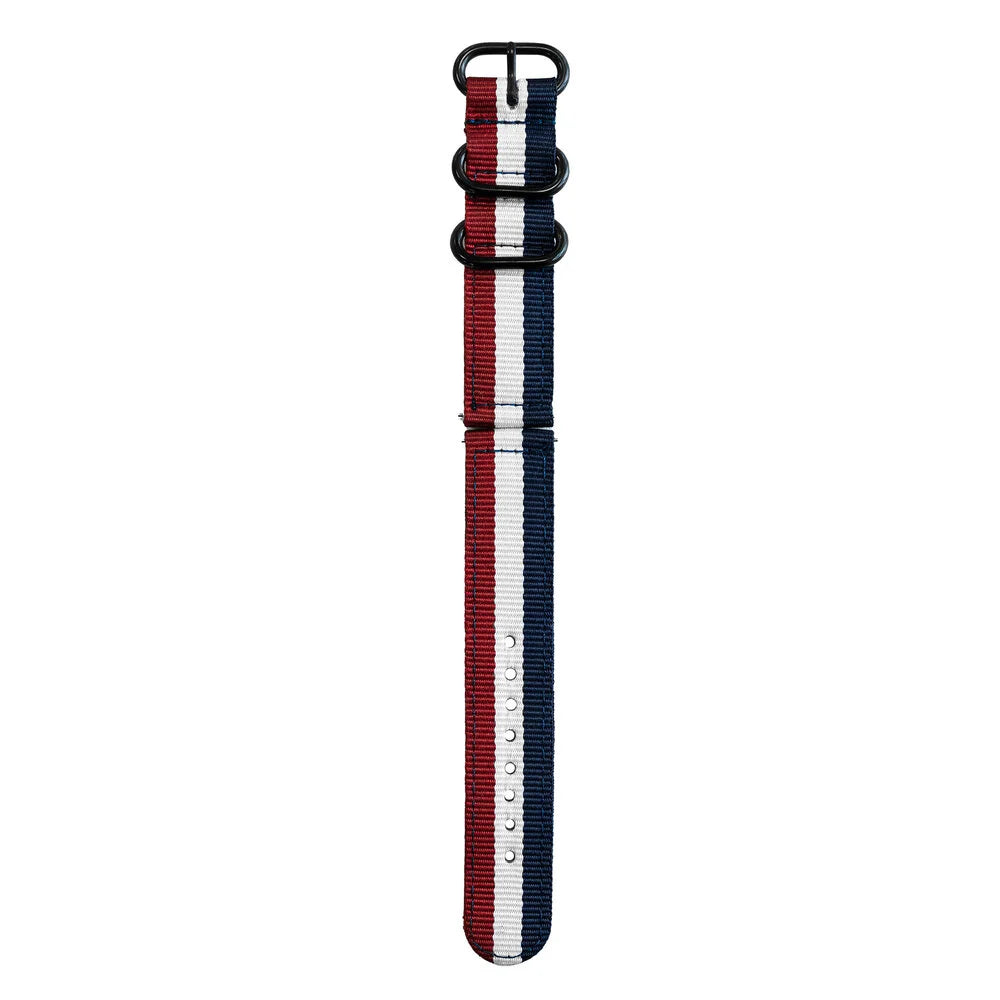 Nylon Buckle Strap, laid flat, joined, direct top view