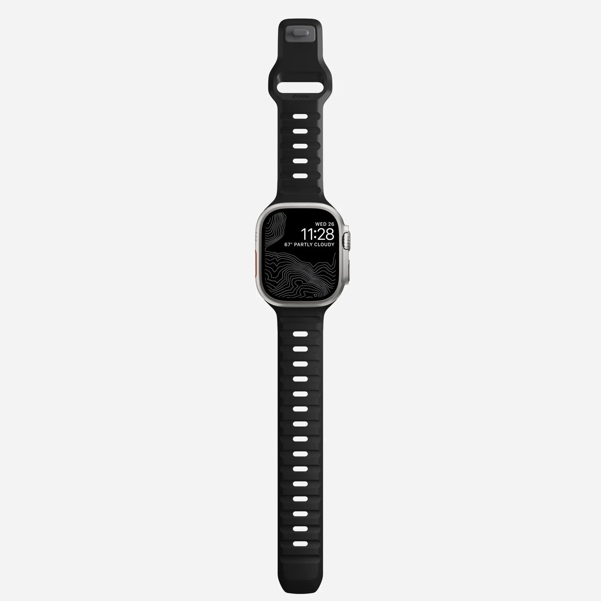 Nomad Bracelet silicone sport Apple Watch (noir)