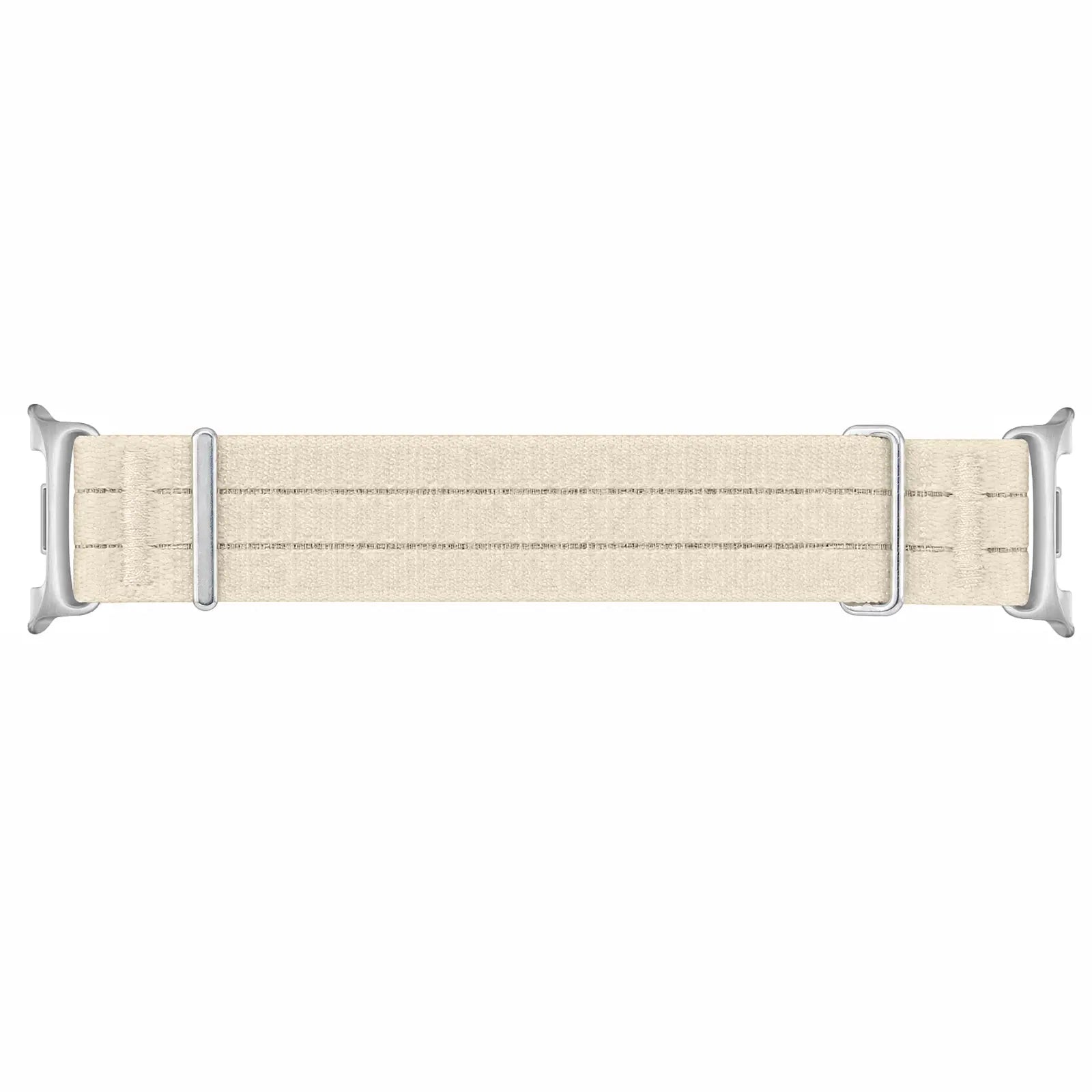 Nylon Air Strap, starlight, laid flat, joined, direct top view