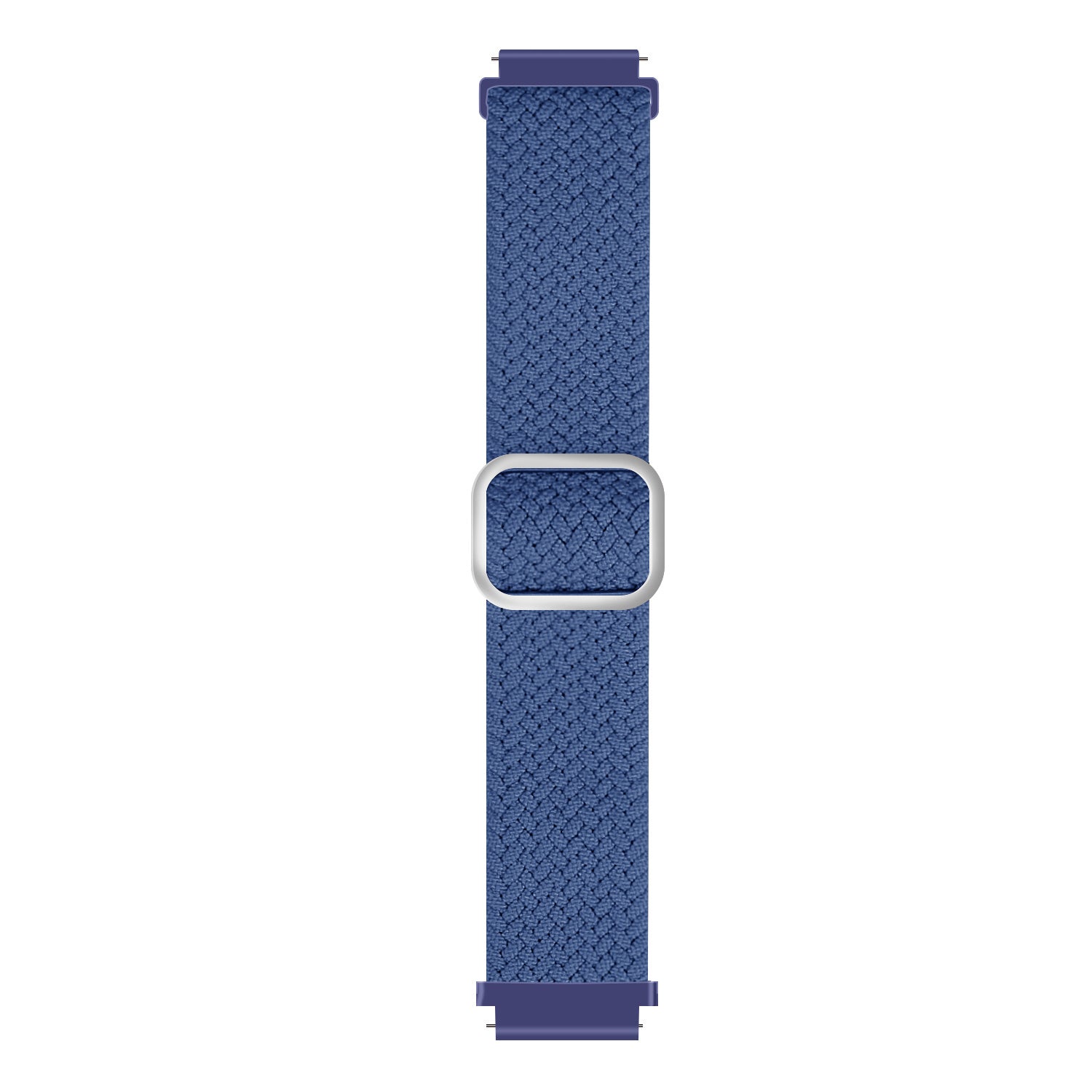 Nylon Adjustable Braided Strap, blue, laid flat, joined, direct top view