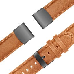 Bandz Bracelet cuir Garmin Instinct E - 45mm (brun)