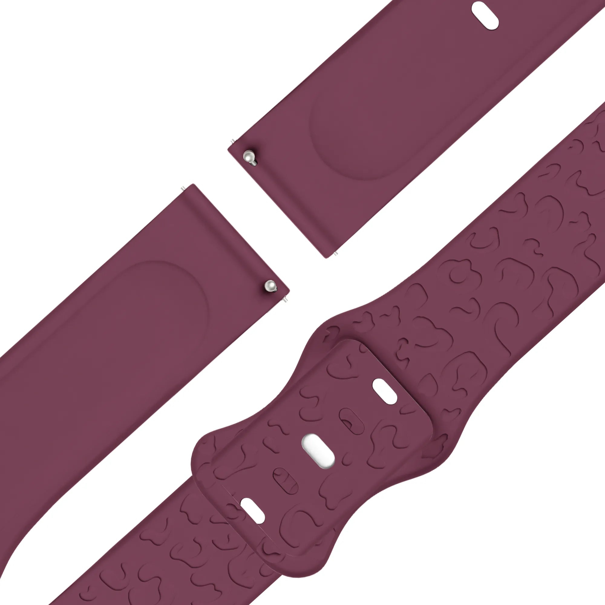 Bandz Bracelet silicone 'Léopard' Garmin Bounce 2 (rouge)