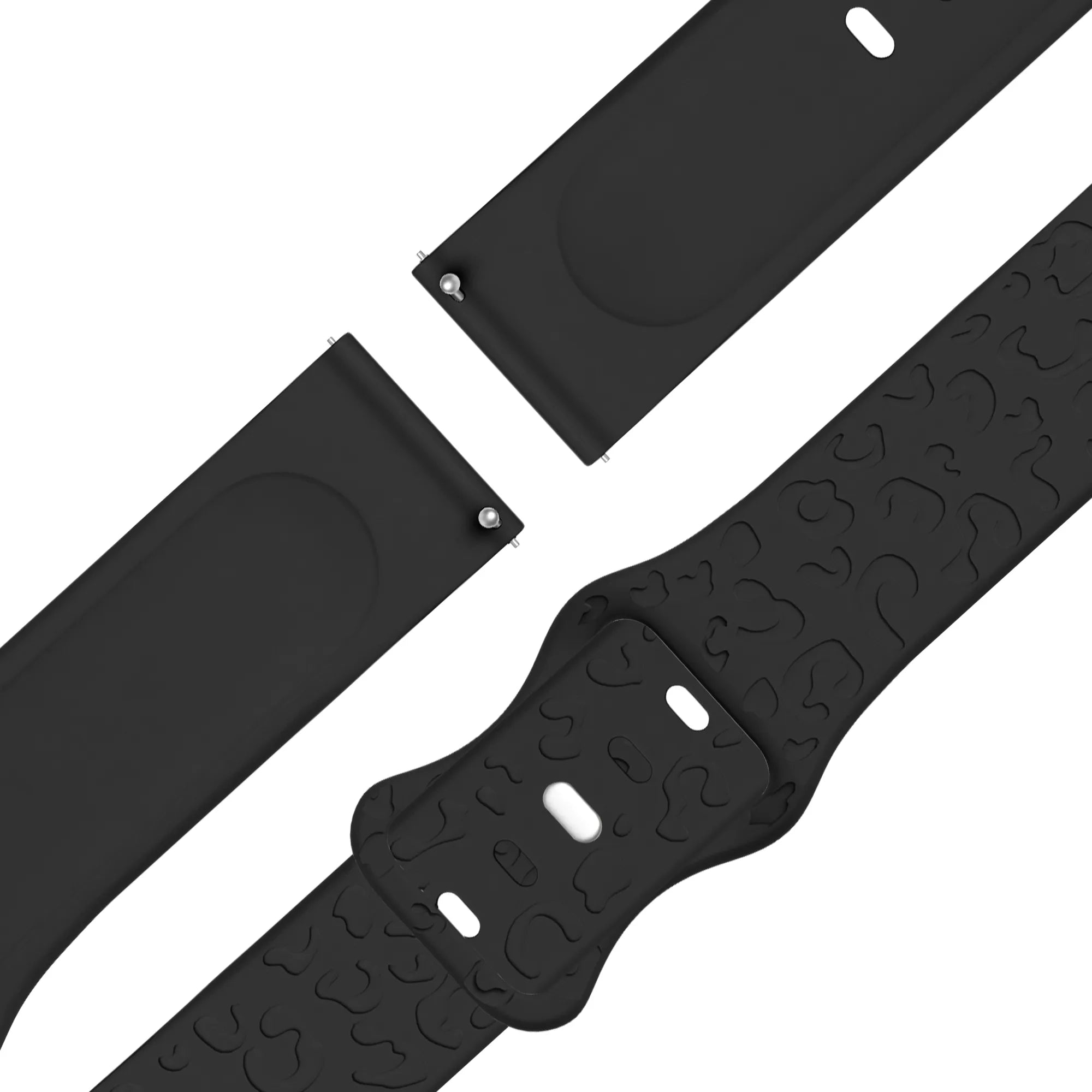 Bandz Bracelet silicone 'Léopard' Garmin Bounce 2 (noir)