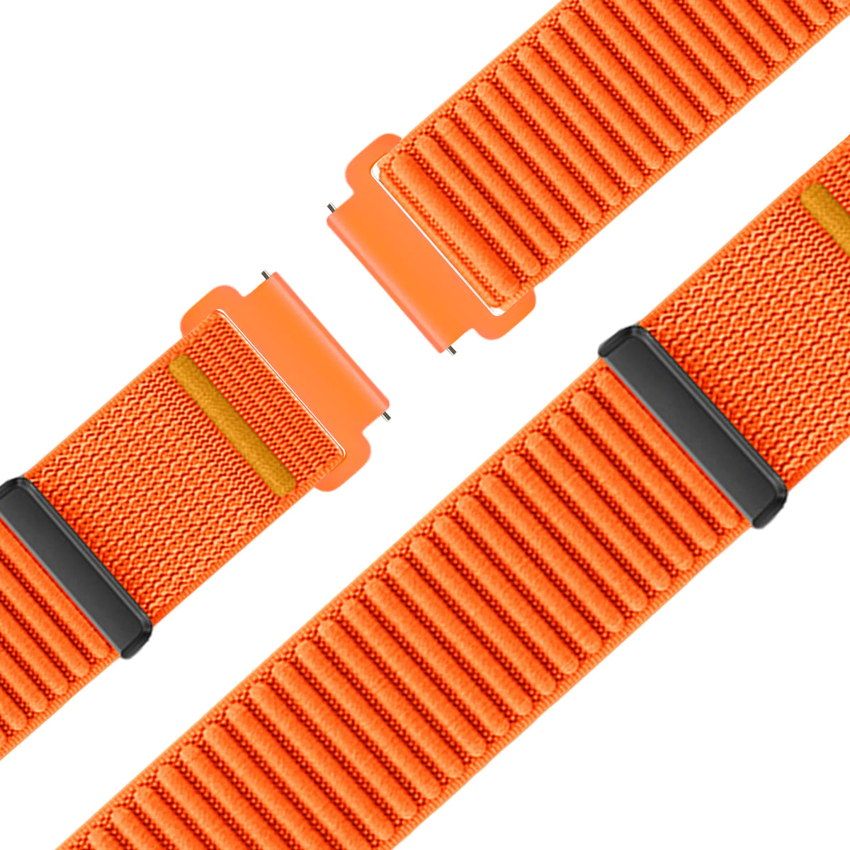 Nylon Strap 'Wave', laid flat, separate parts, top and underside view