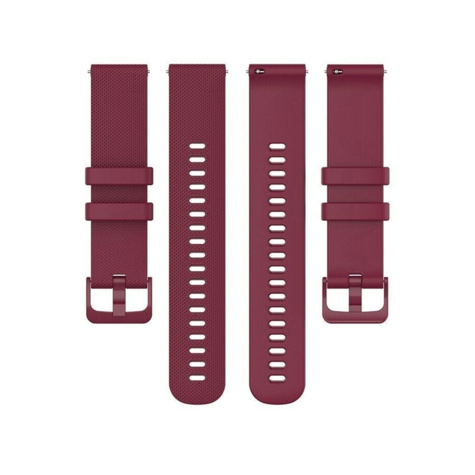 Huawei Watch GT 3 46mm Premium Silicone Strap (Dark Red)