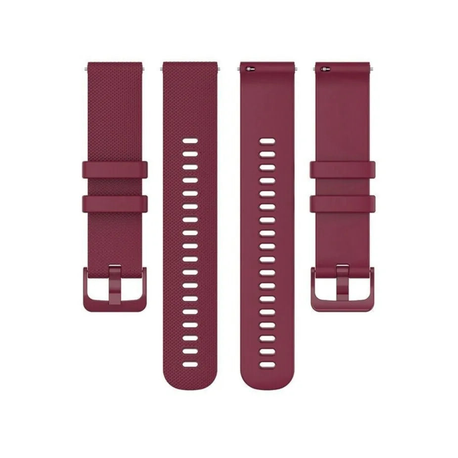 Honor Magic Watch 2 Premium Silicone Strap (Dark Red)