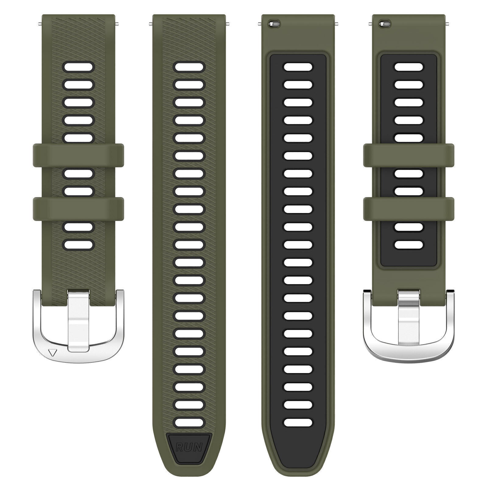 Garmin Vivomove Trend Sport Buckle Strap (Olive Green/Black)