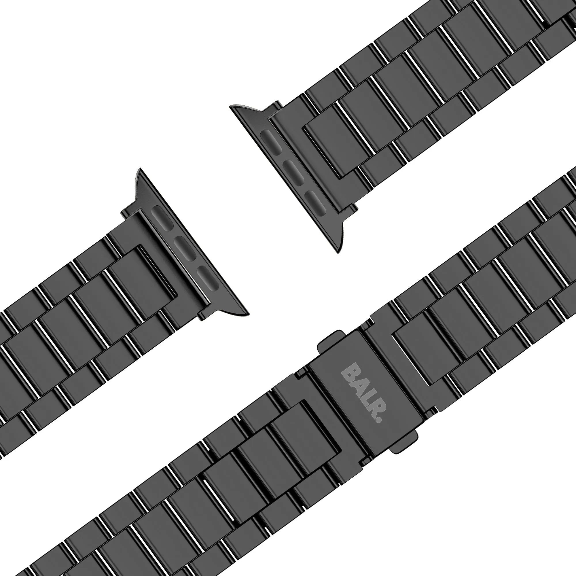 BALR. Bracelet en acier pour Apple Watch (noir)