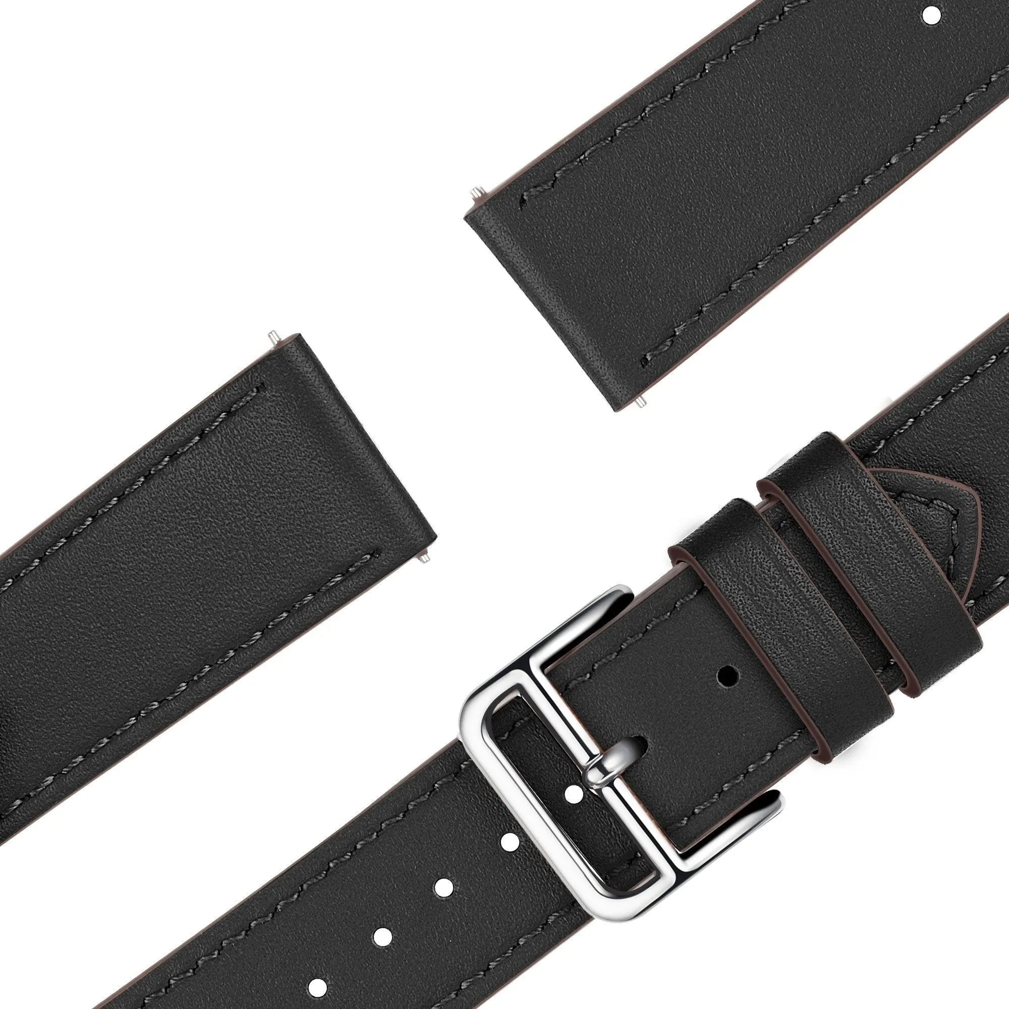 Bandz Bracelet cuir ''Deluxe'' Suunto Race (S) (noir)