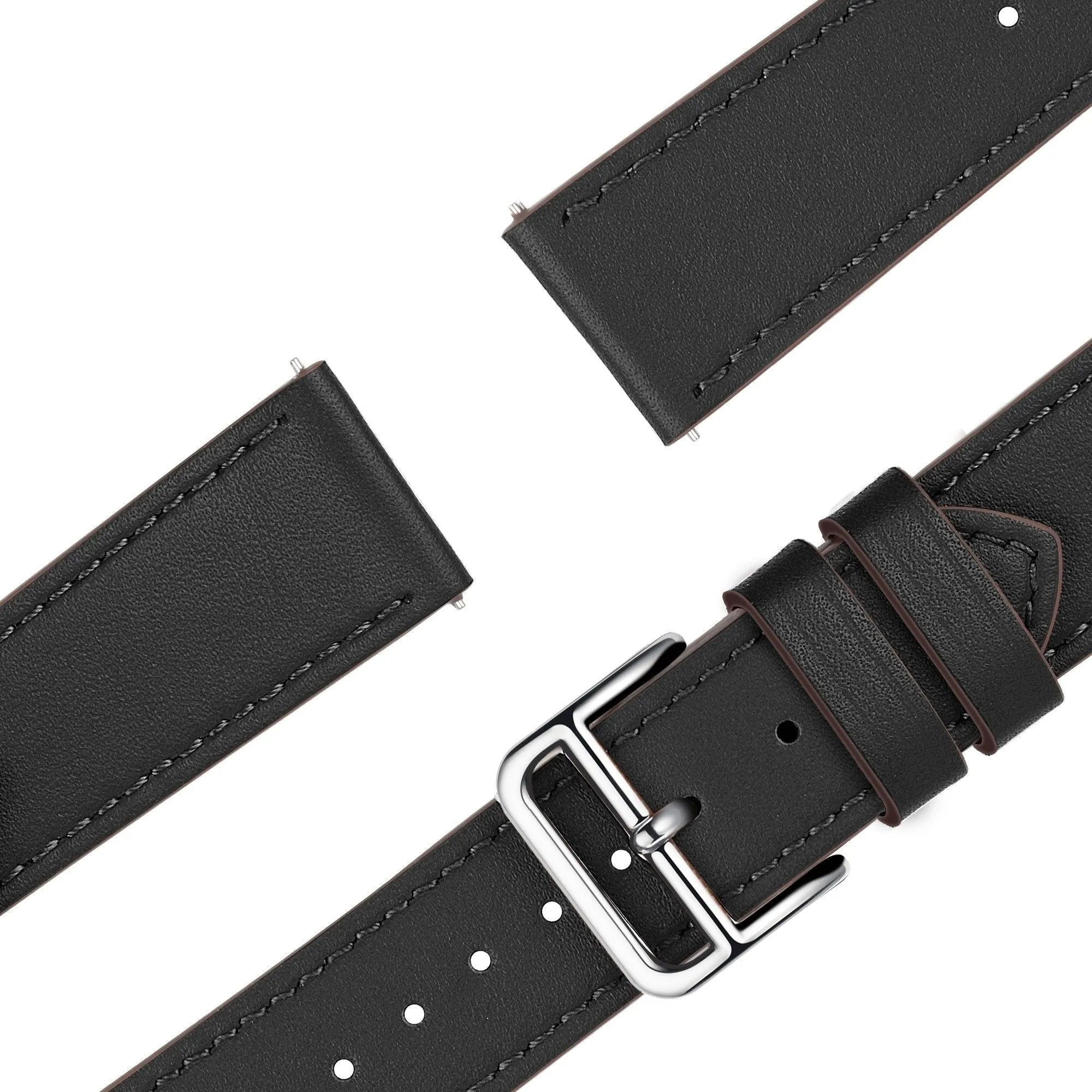 Bandz Bracelet cuir 'Deluxe' Coros Apex 46mm (noir)