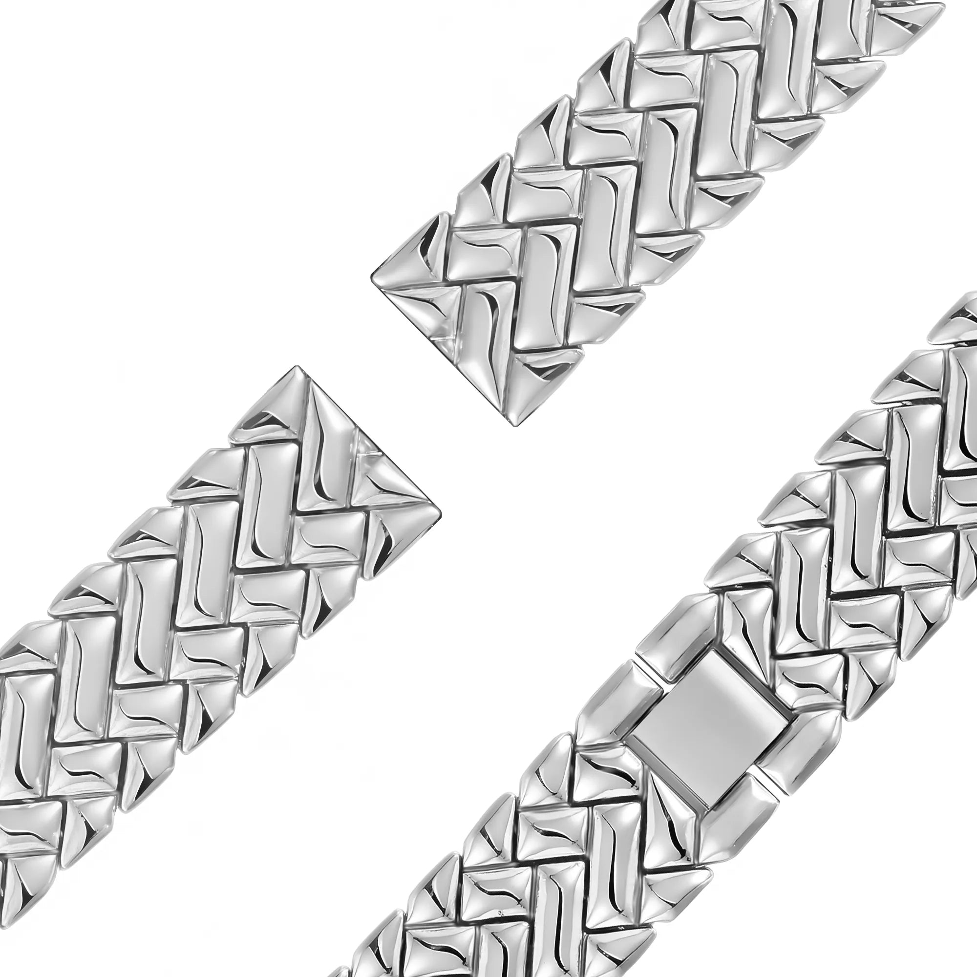 Bandz Bracelet metal 'V-Type' OnePlus Watch 3 - 43mm (argent)