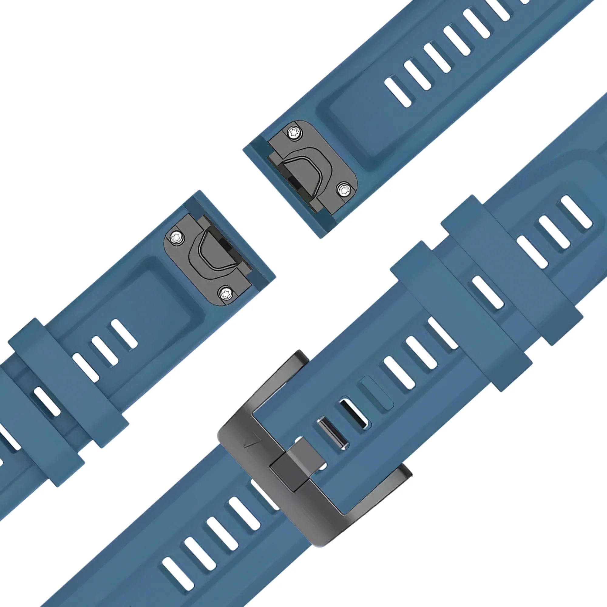 Bandz Bracelet silicone 'Classic' Garmin Quatix 5 / 6 / 7 (roche verte)