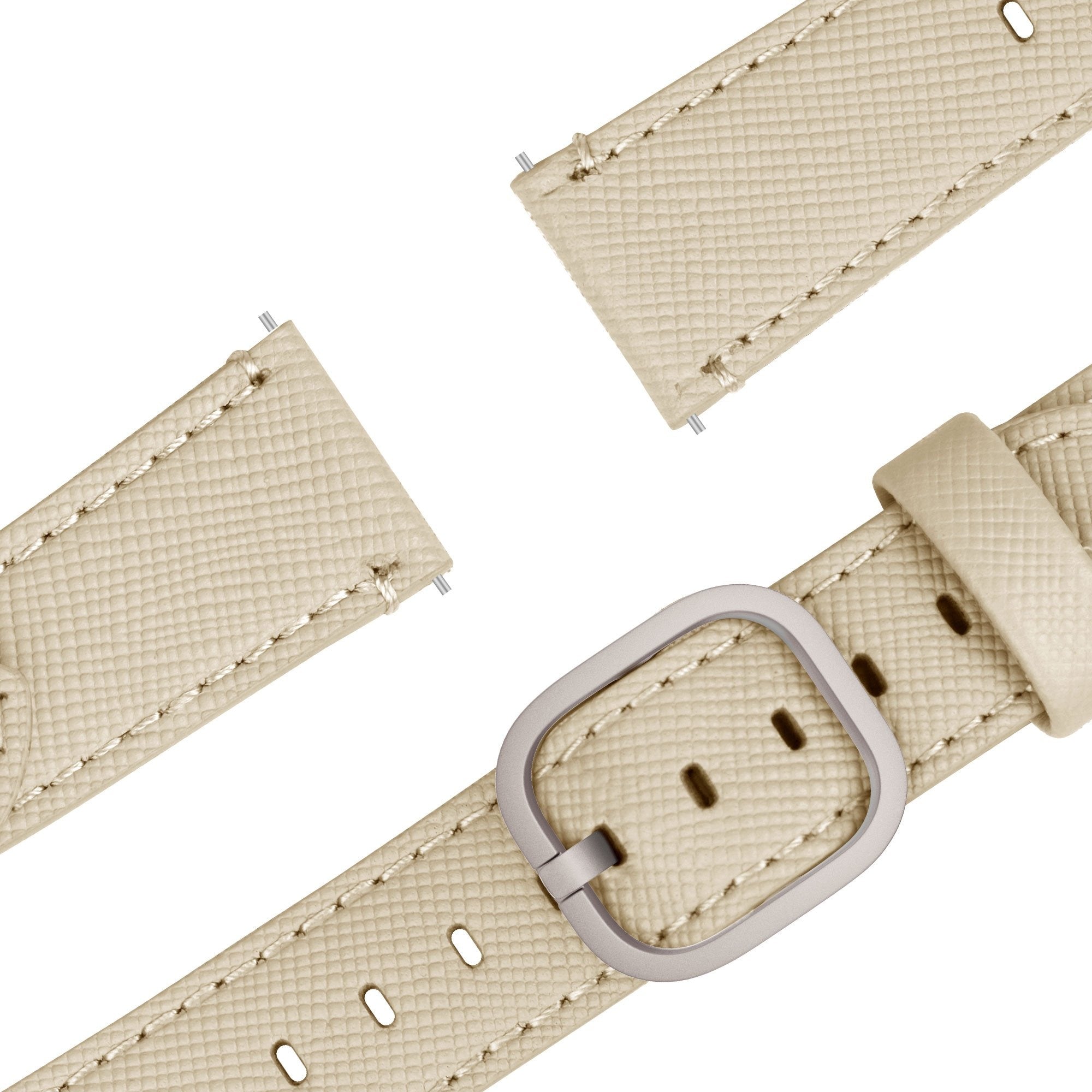 Bandz Bracelet cuir 'Deluxe' Huawei Watch GT 7 - 46mm (kaki)