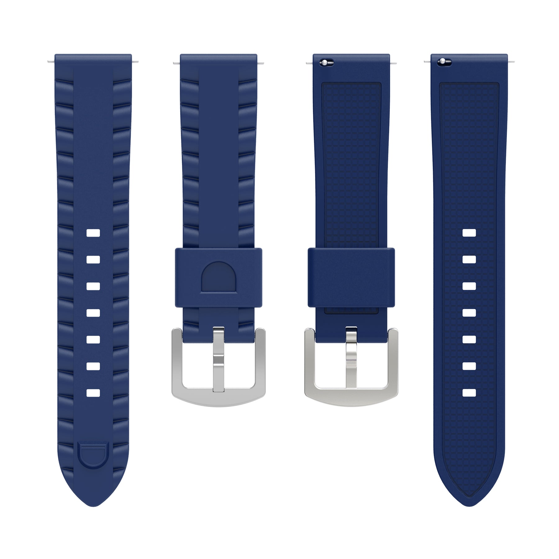 Nomad Bracelet silicone ondulé Coros (bleu foncé)