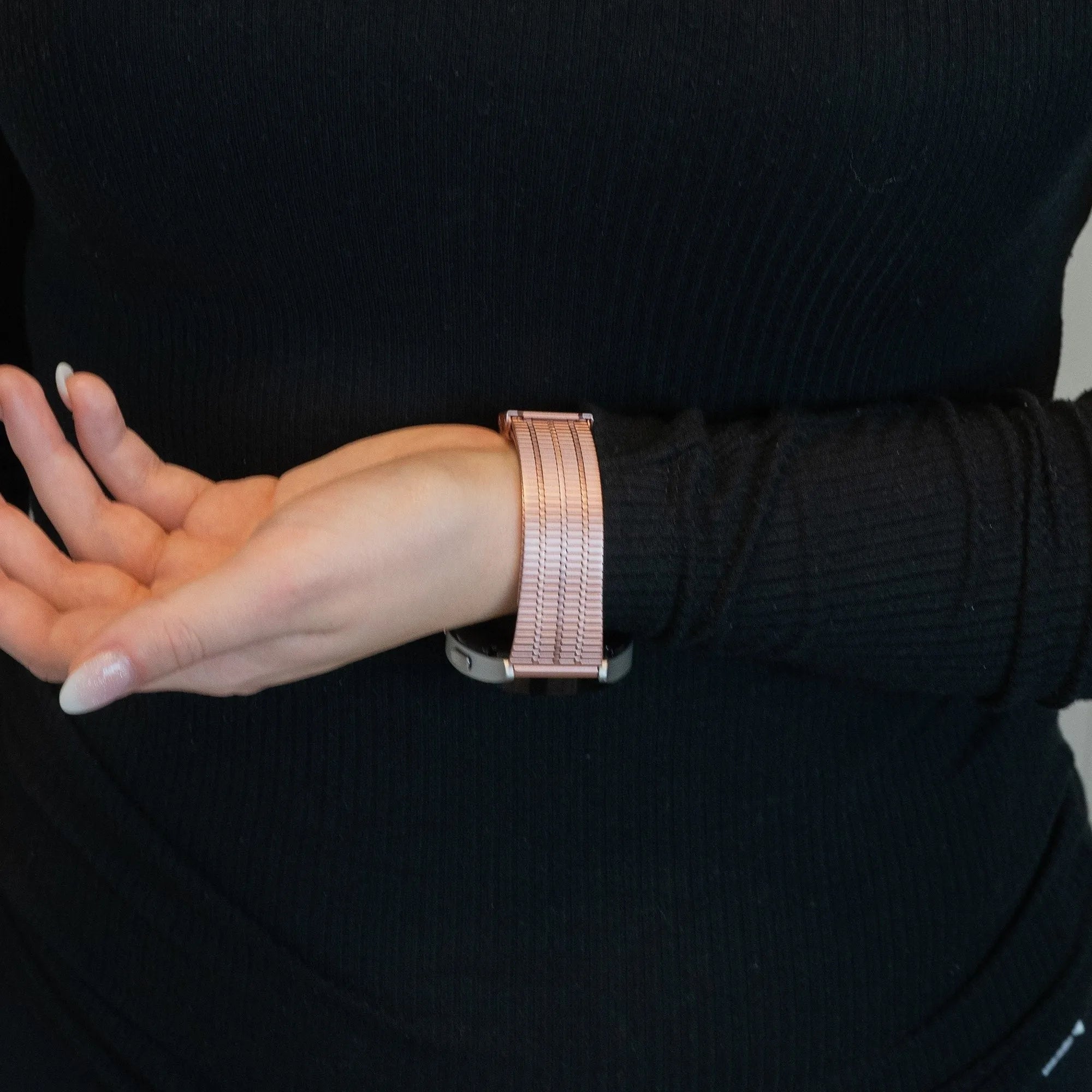 Bandz Bracelet acier réglable Coros Apex 2 (rose)