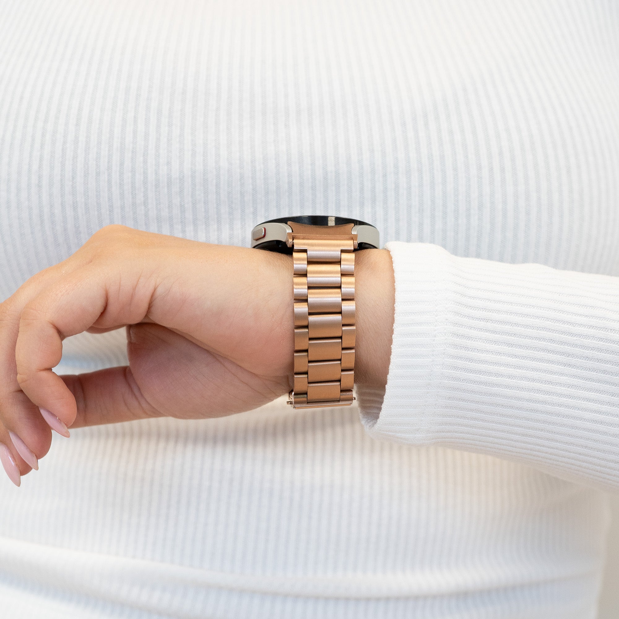 Bandz Bracelet acier "Classic" Samsung Galaxy Watch 5 Pro (or rose)