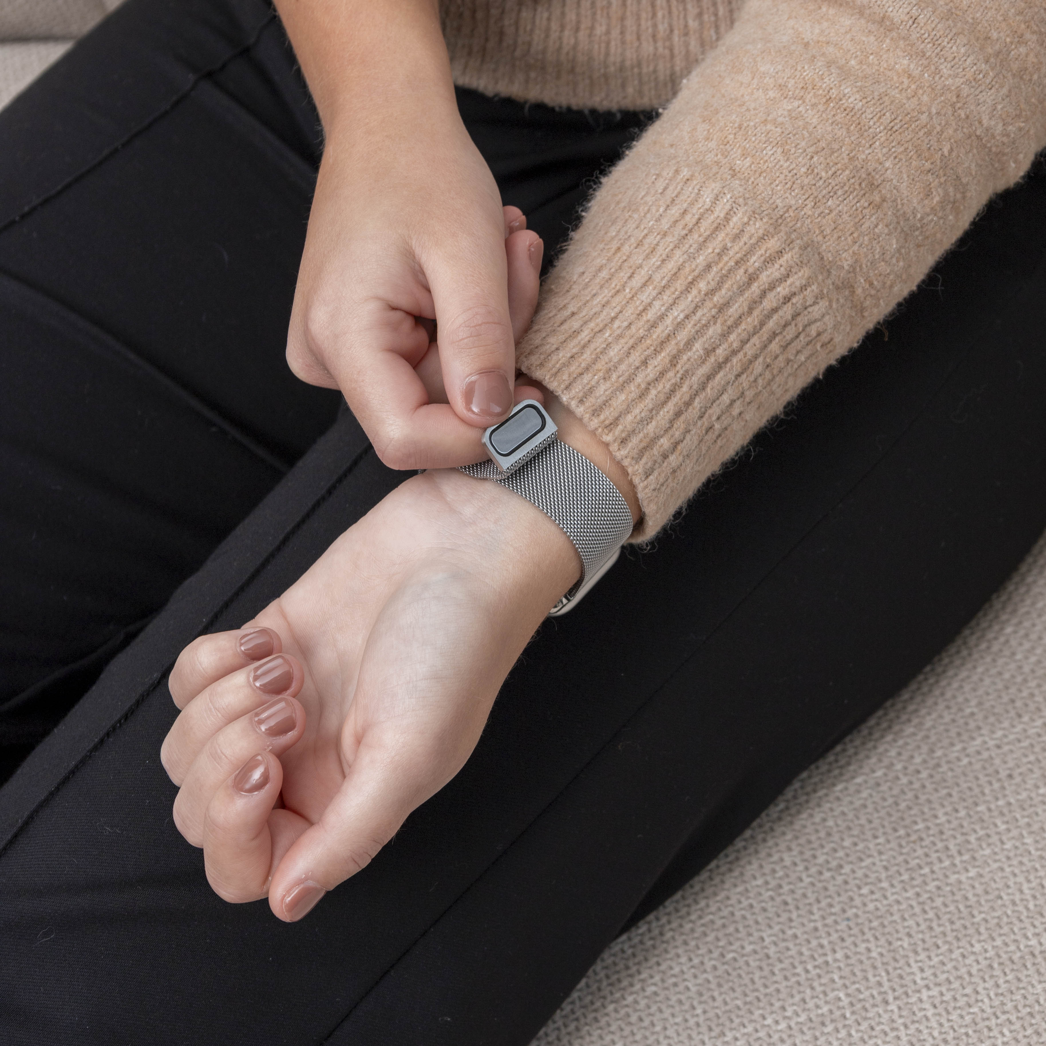 Bracelet milanais Google Pixel Watch 4 - 41mm (argent)