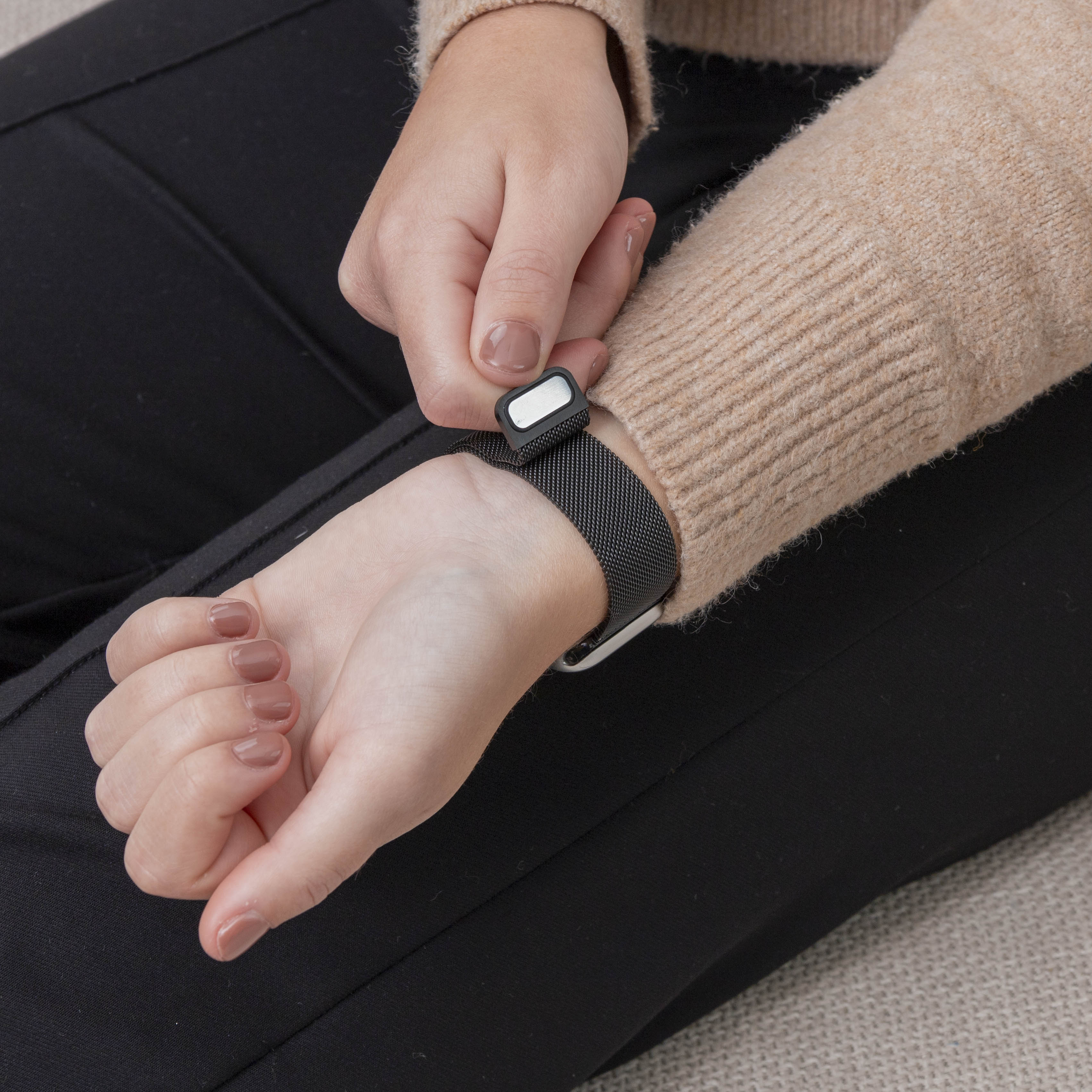 Bracelet milanais Google Pixel Watch 4 - 41mm (noir)