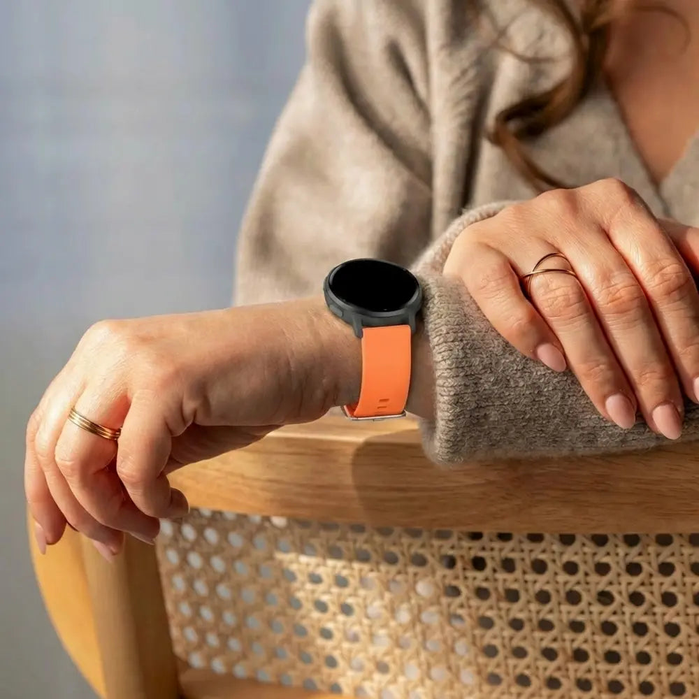Garmin Forerunner 165 Silicone Classic Strap (Orange)