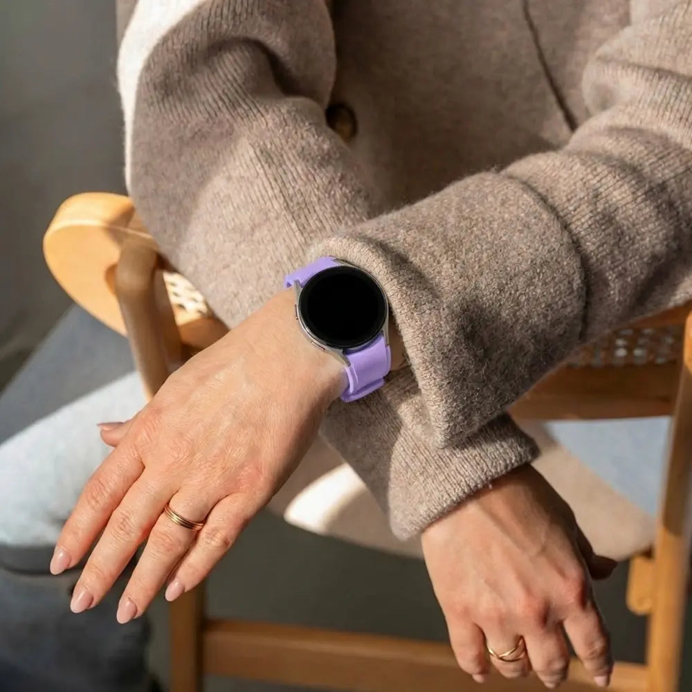 Samsung Galaxy Watch 6 Classic 47mm Silicone Strap Perfect Fit (Lilac)