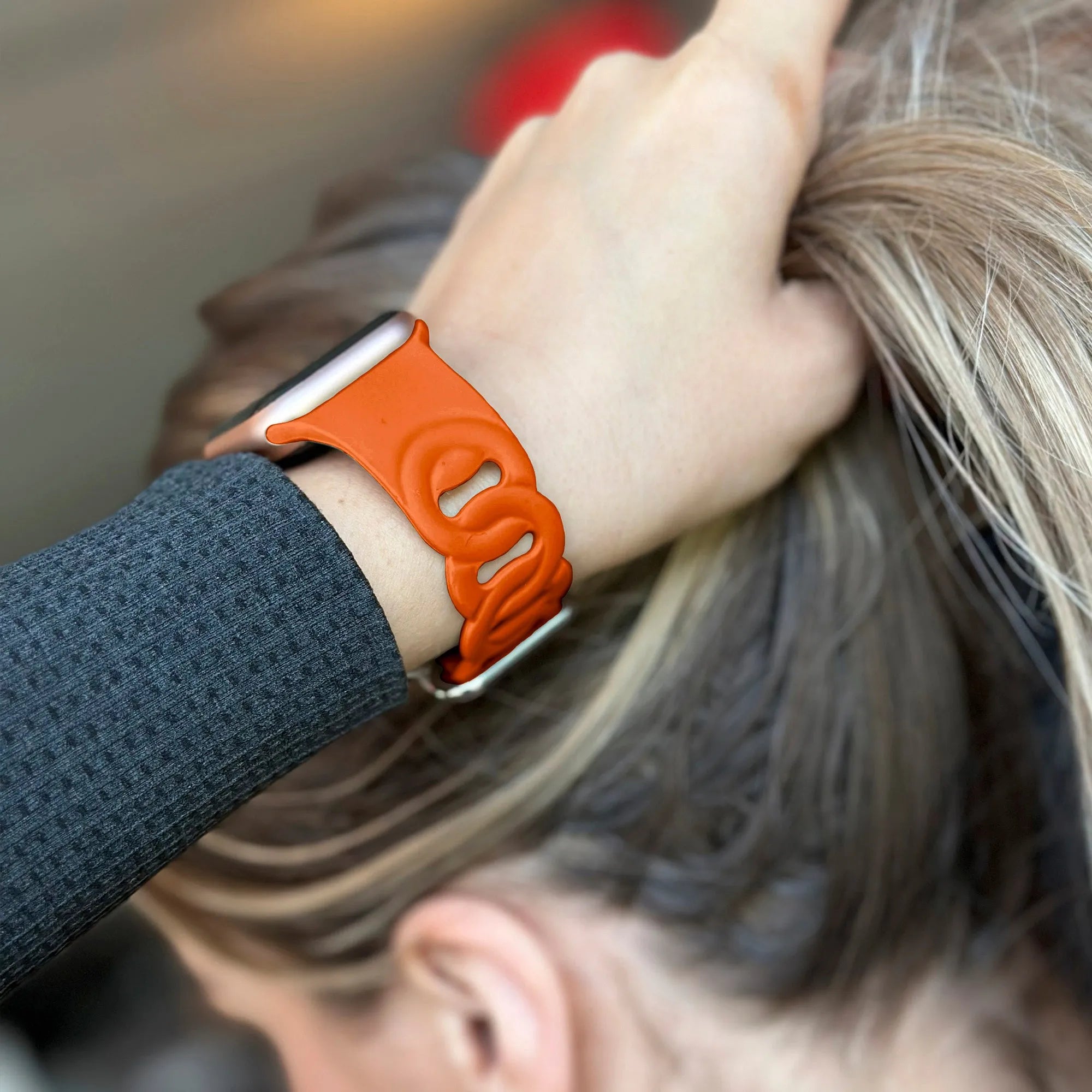Bracelet silicone Apple Watch (orange)