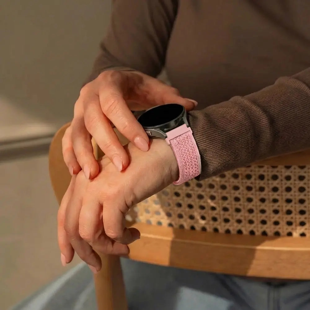 Bandz Bracelet nylon Vintage Garmin Vivomove 3 (rose)
