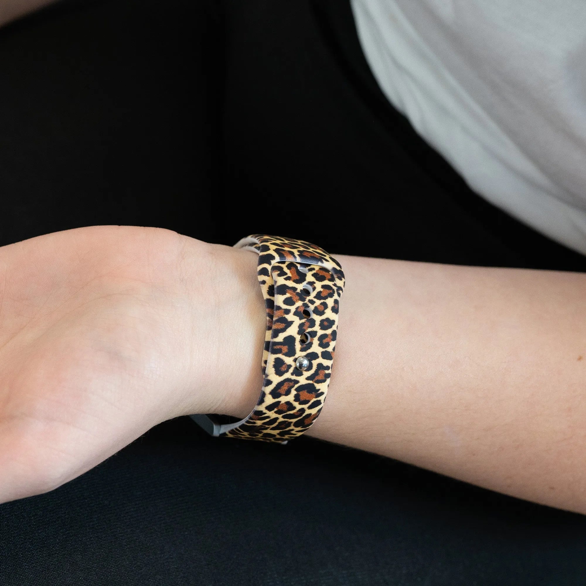 Bandz Bracelet silicone 'Léopard' ICE Smart 3.0 Rectangular 1.78