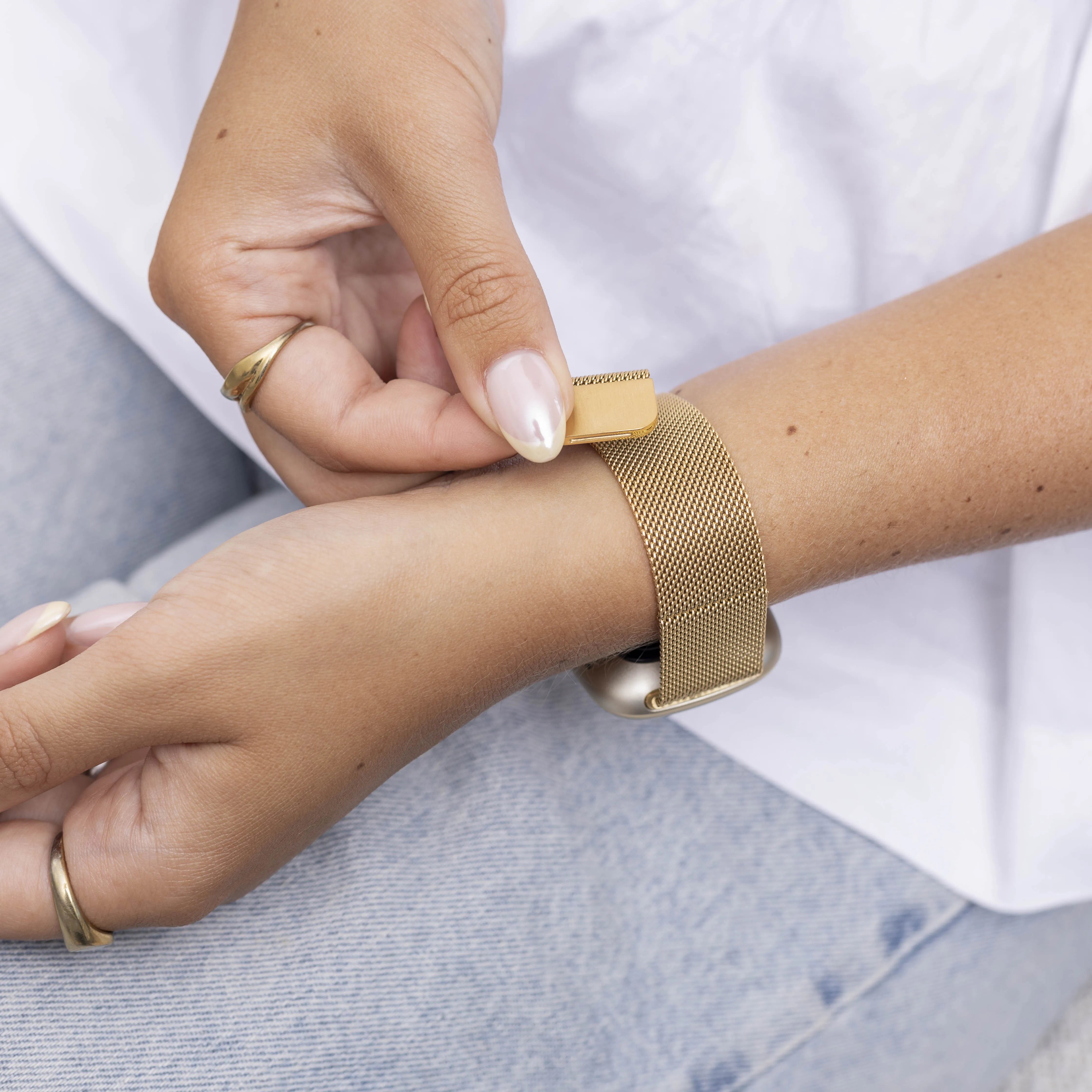 Bracelet Milanais Fitbit Versa 3 (or)