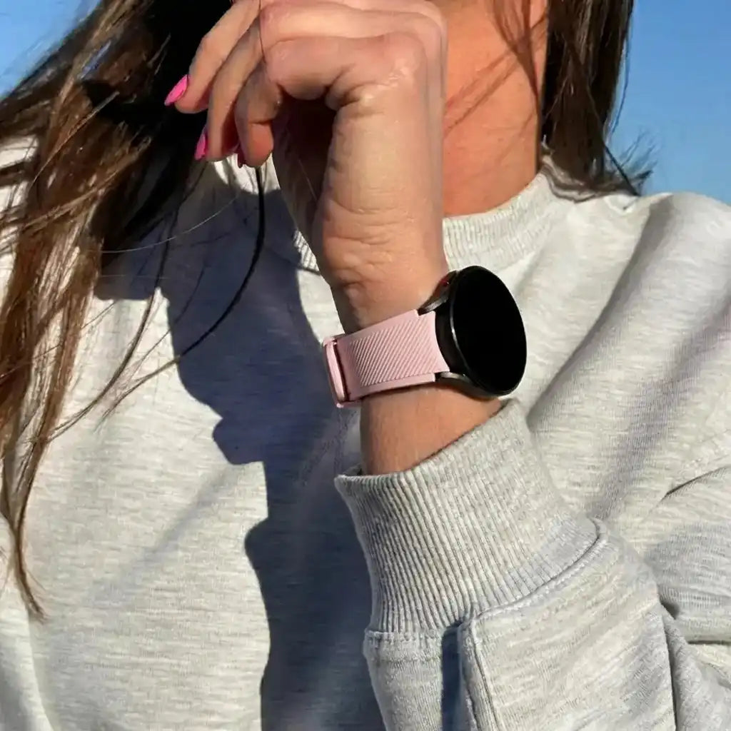Bracelet silicone Amazfit GTS 3 (rose clair)
