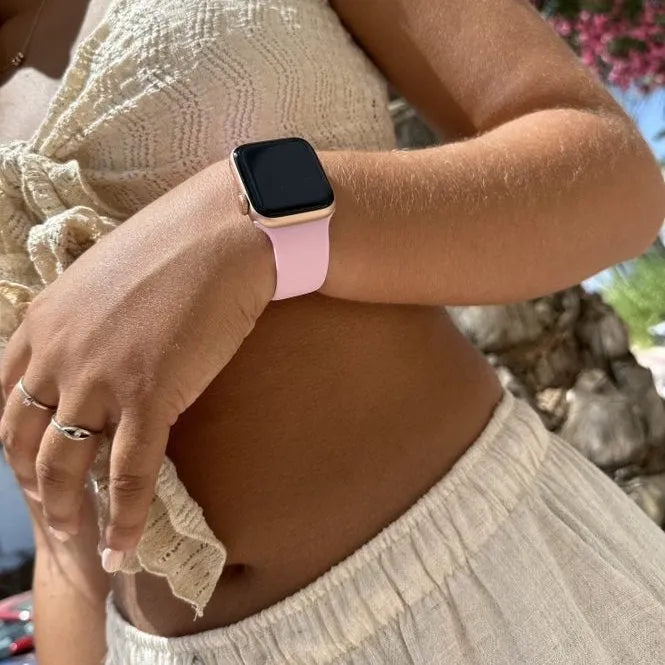 Bracelet silicone xoxo Wildhearts Apple Watch (rose vif)