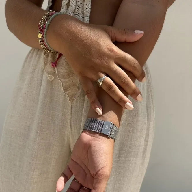 Bracelet milanais xoxo Wildhearts Apple Watch (argenté)