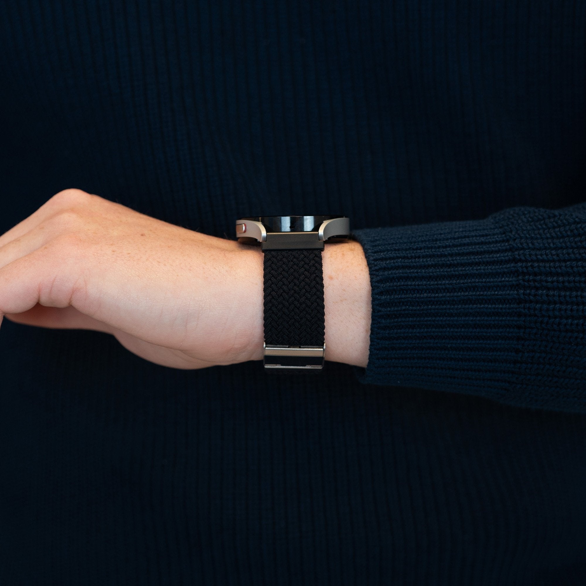 Woven Nylon Strap, black, lifestyle photo