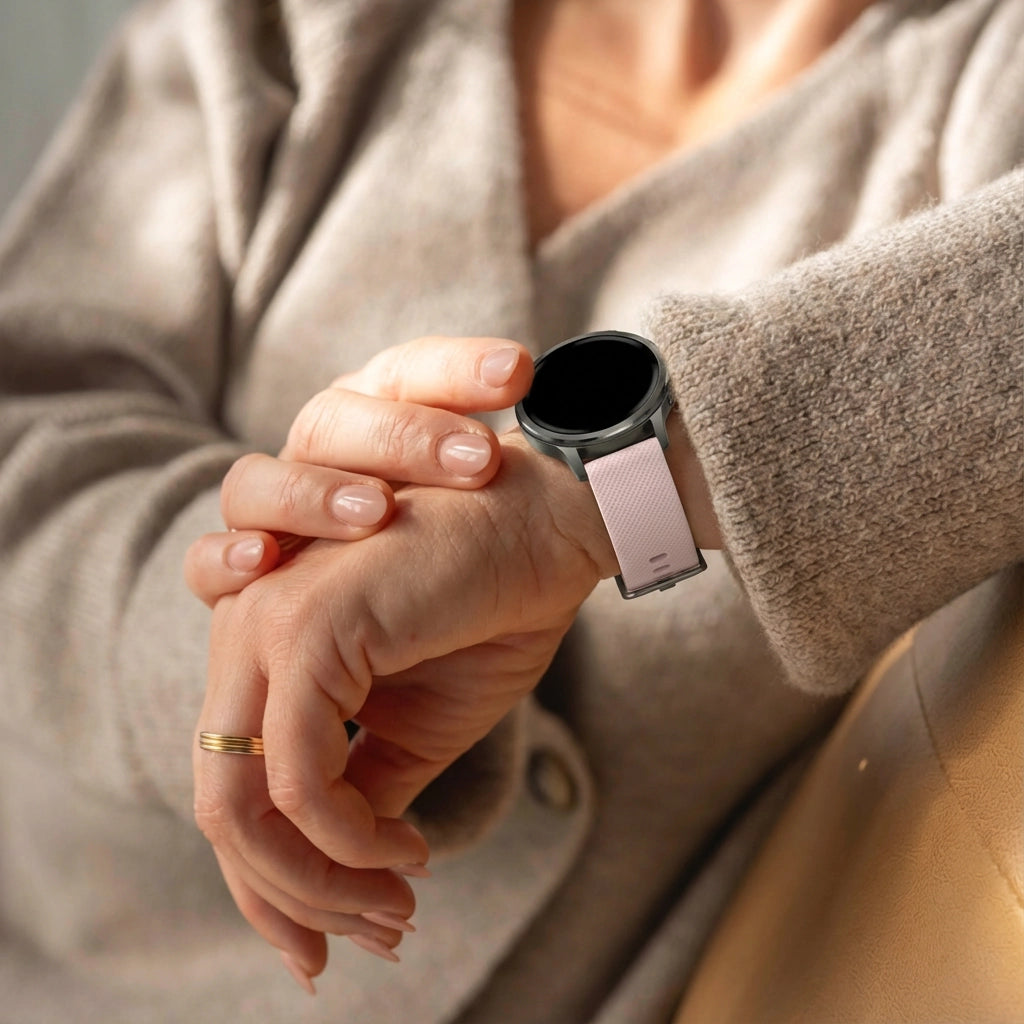 Bandz Bracelet silicone 'Premium' Garmin Vivomove Luxe (rose)