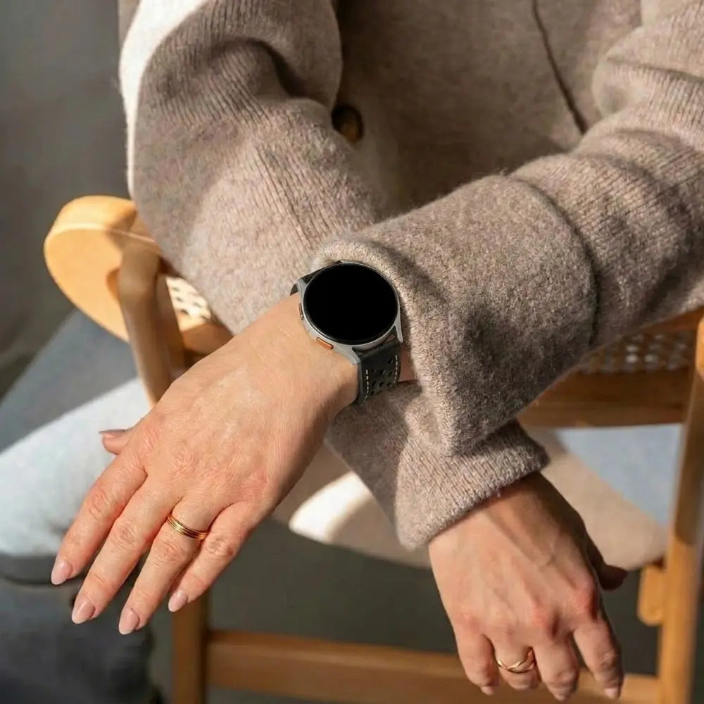 Bracelet cuir zephyr Xiaomi Watch S4 - 41mm (noir)