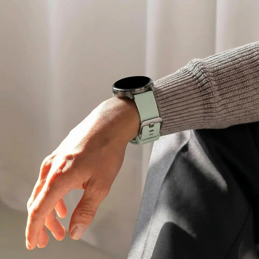Bandz Bracelet silicone 'Classic' Garmin Vivomove 3s (vert clair)