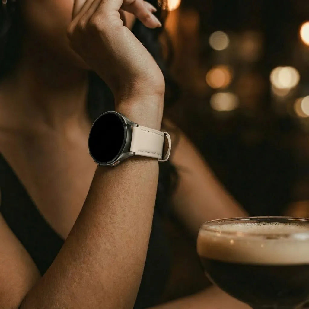 Coros Apex 42mm Slimfit Leather Strap (Milk Tea)