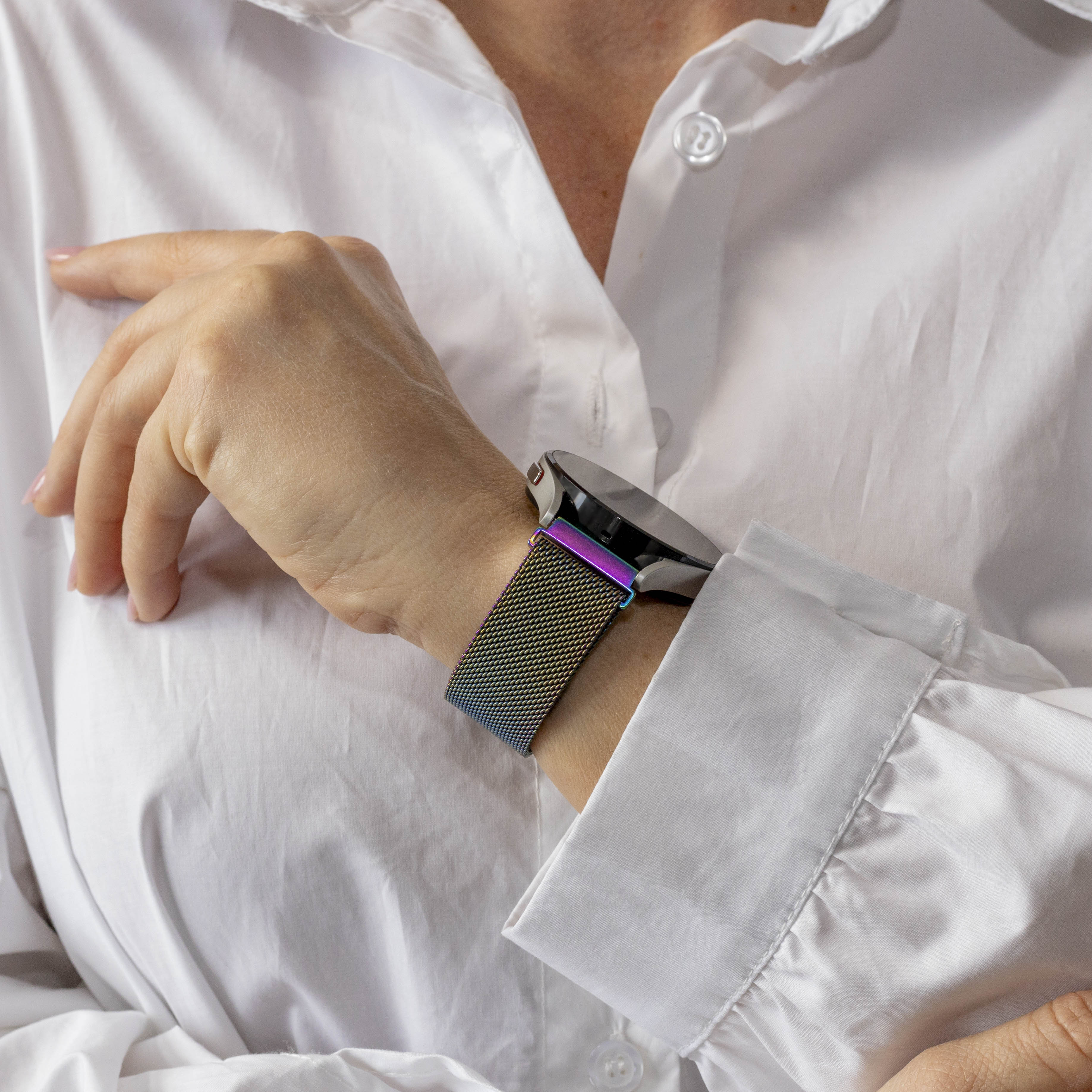 Bracelet Milanais Samsung Galaxy Watch 3 41mm (arc-en-ciel)