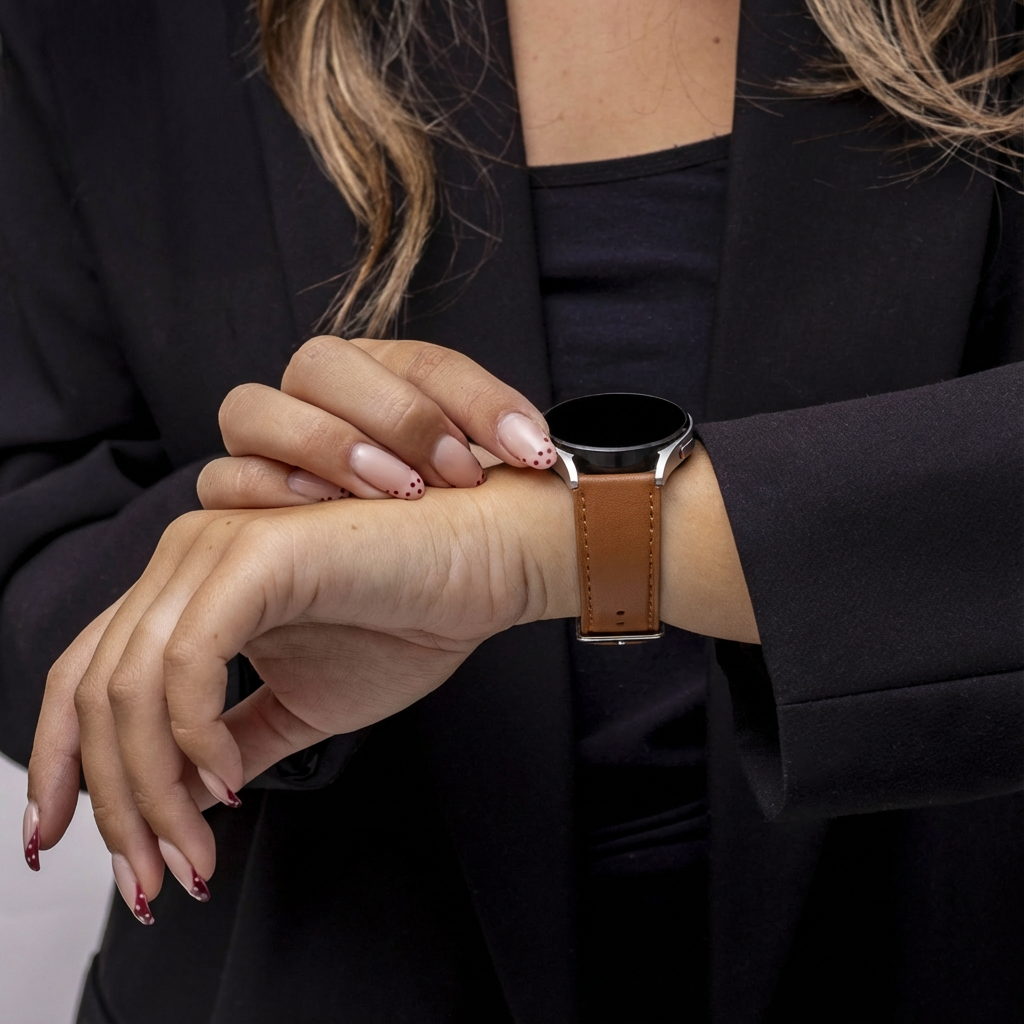 Bracelet cuir moderna Xiaomi Mi Watch (marron)